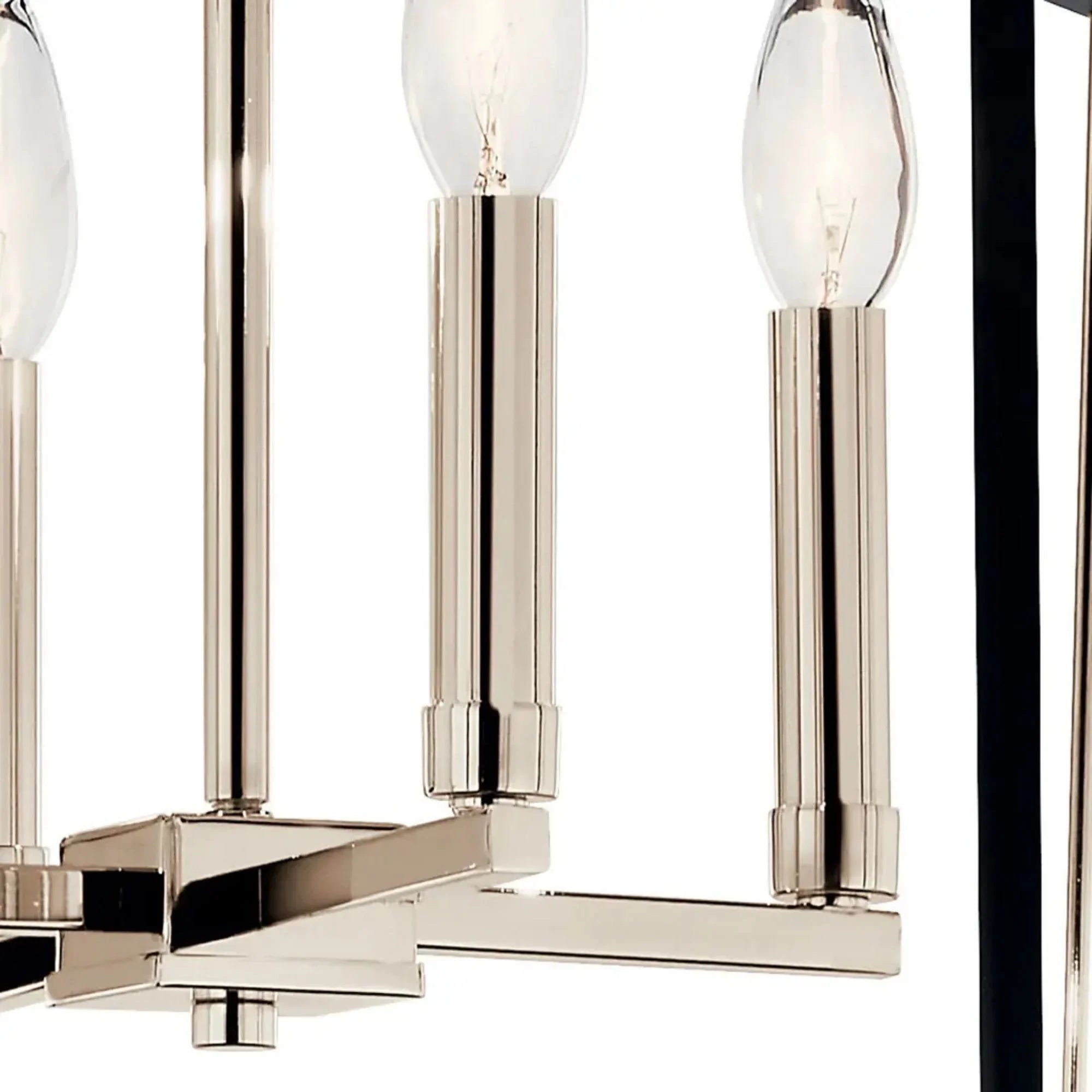 Eisley 24" 4-Light Semi-Flush Mount, Polished Nickel Finish