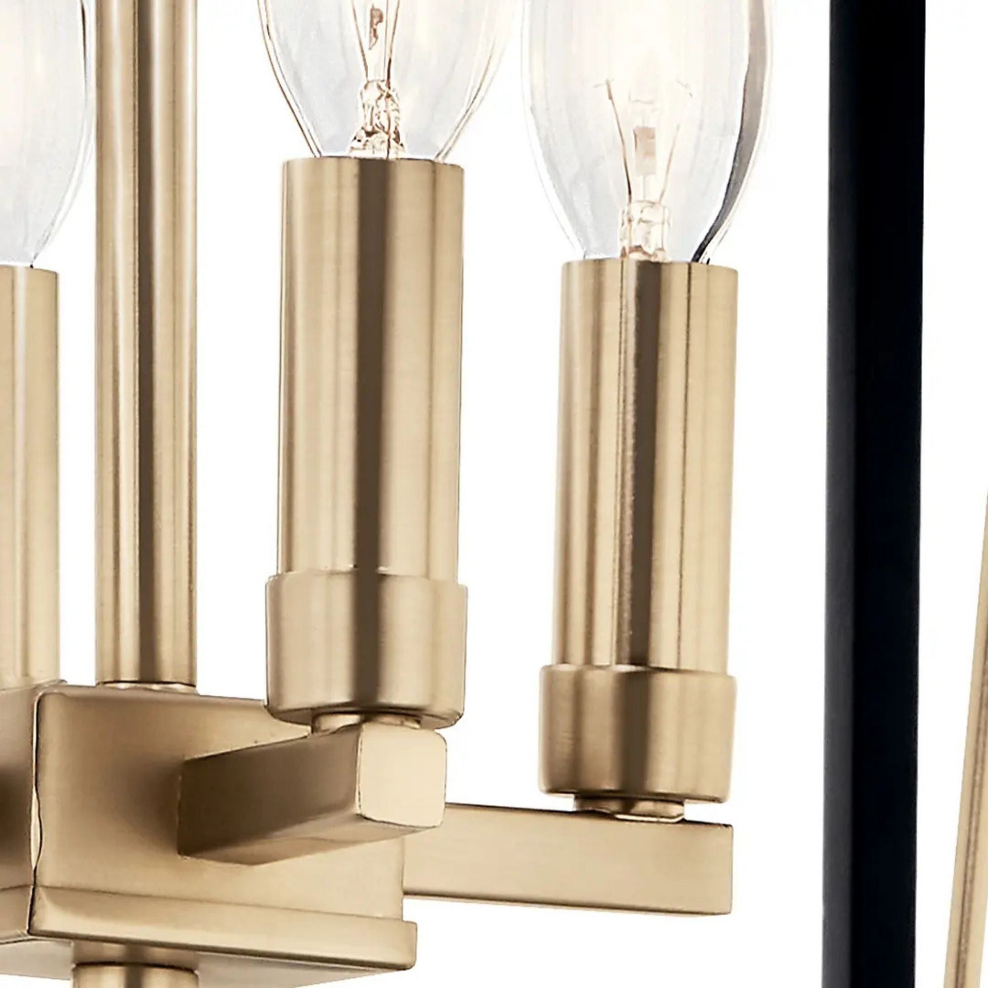 Eisley 16" 4-Light Semi-Flush Mount, Champagne Bronze Finish