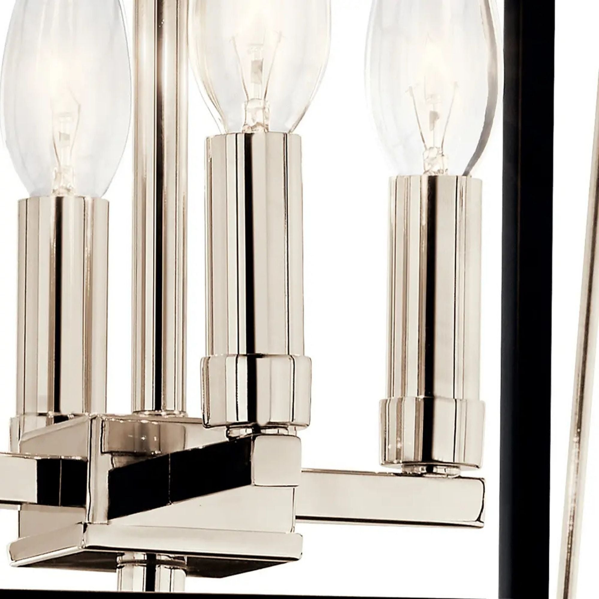 Eisley 16" 4-Light Semi-Flush Mount, Polished Nickel Finish