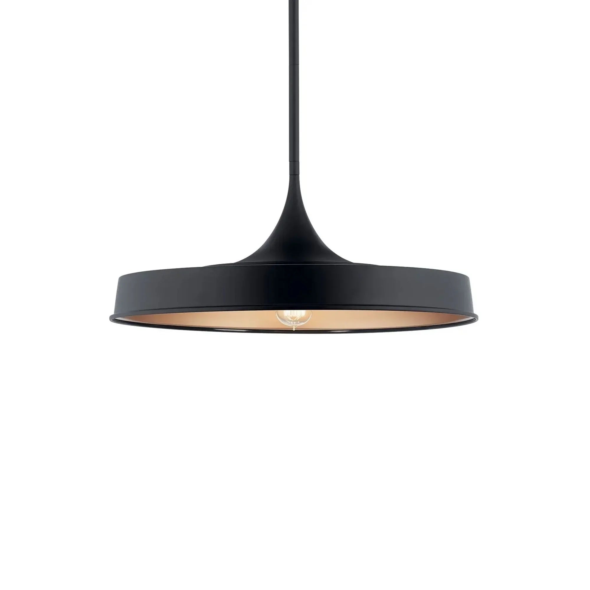 Elias 9" Pendant, Black Finish