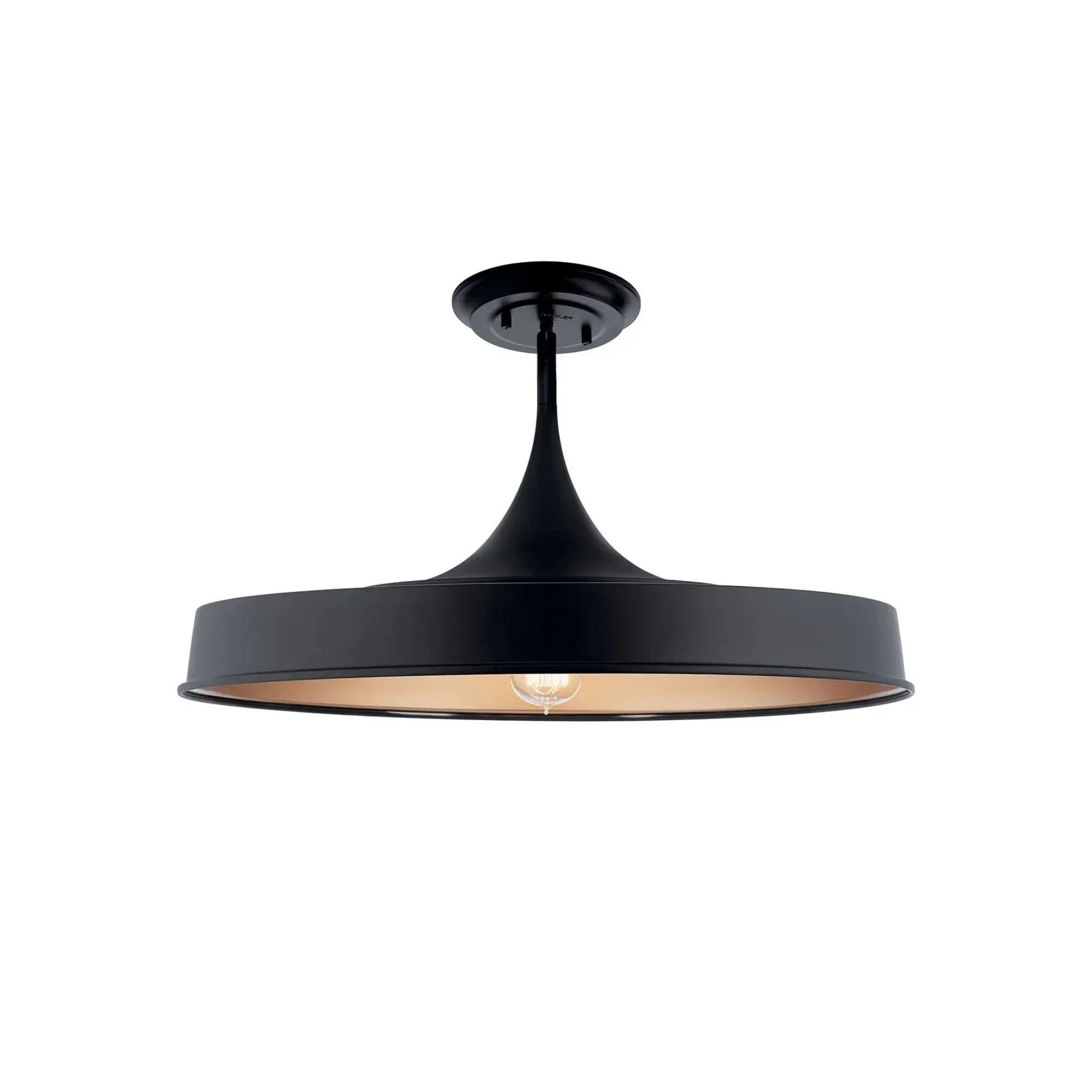 Elias 9" Pendant, Black Finish