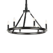 Kichler Emmala 27 in. 6-Light Chandelier, Black