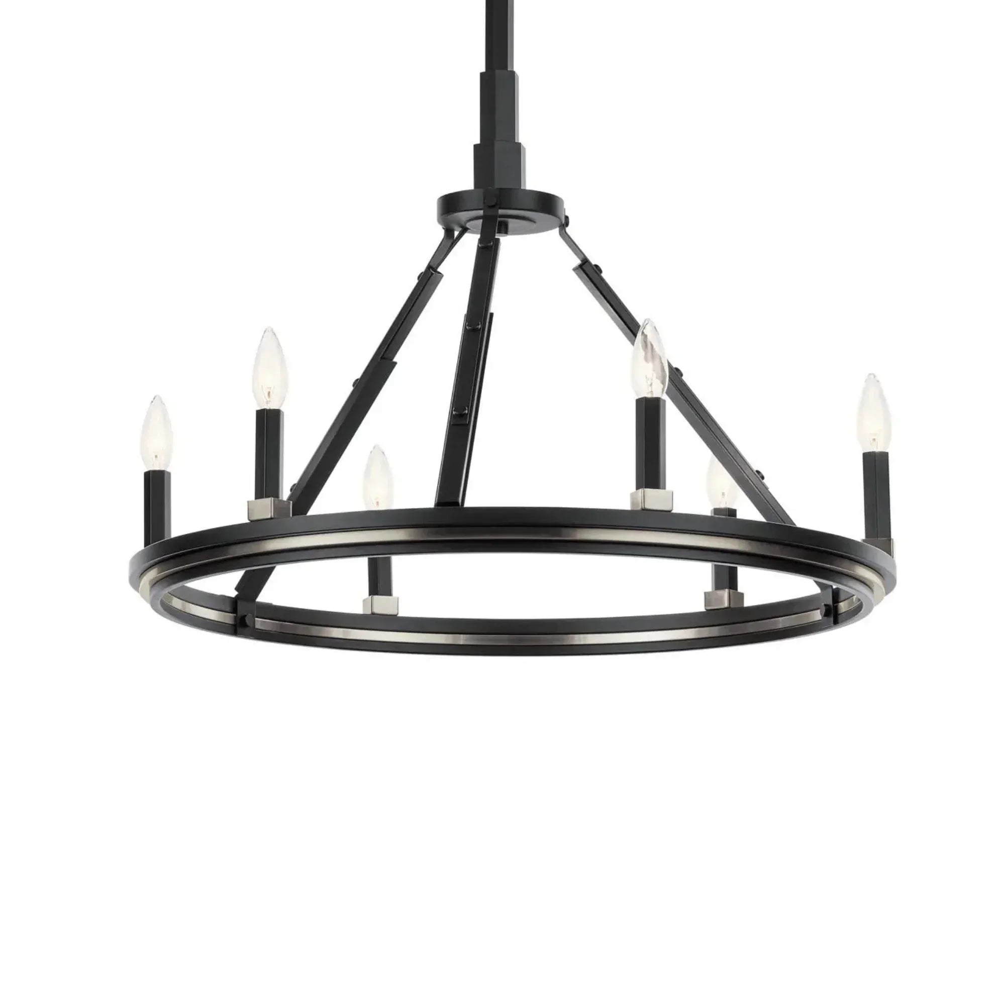 Kichler Emmala 27 in. 6-Light Chandelier, Black