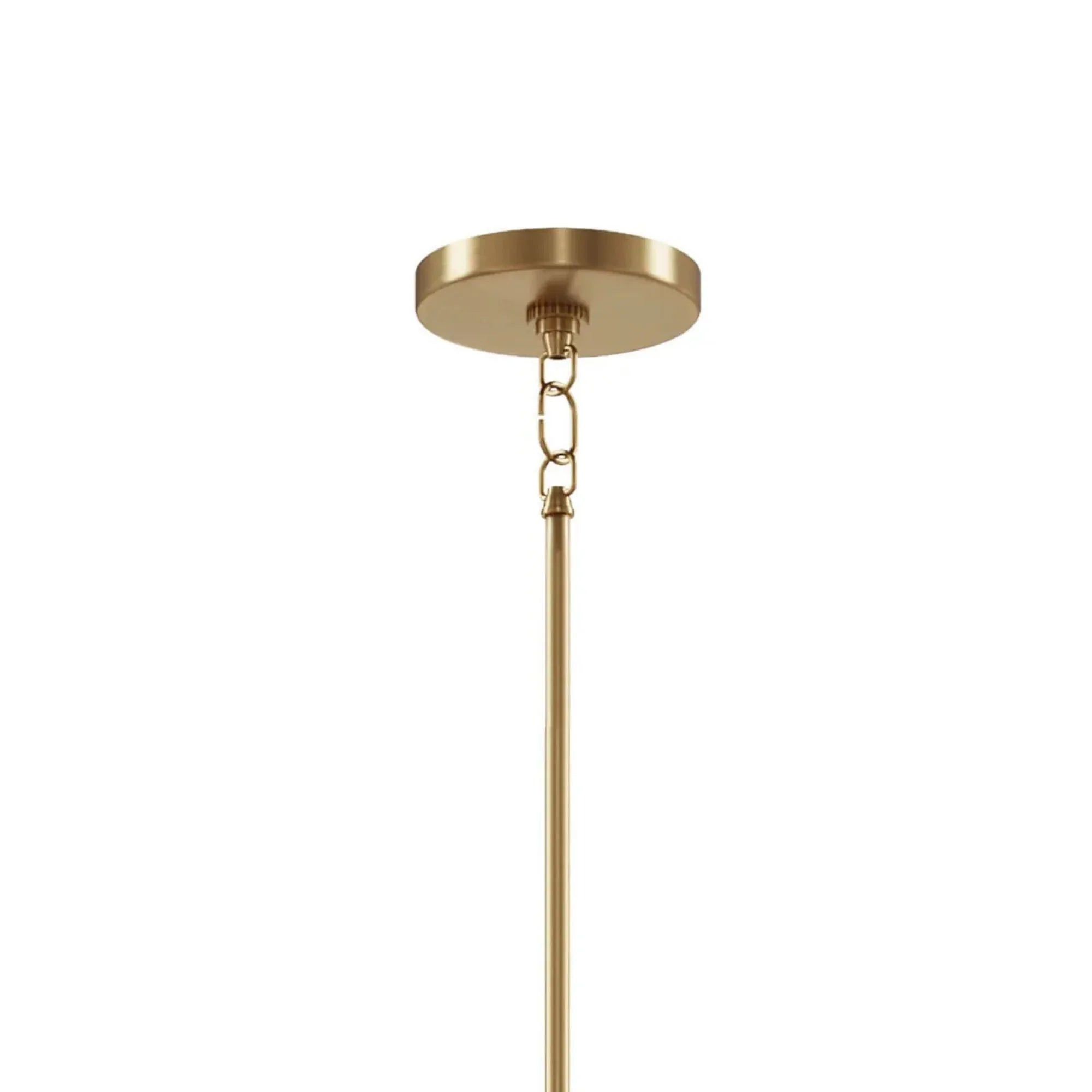 Kichler Emmala 26.75 in. 6-Light Chandelier, Brushed Natural Brass & Black