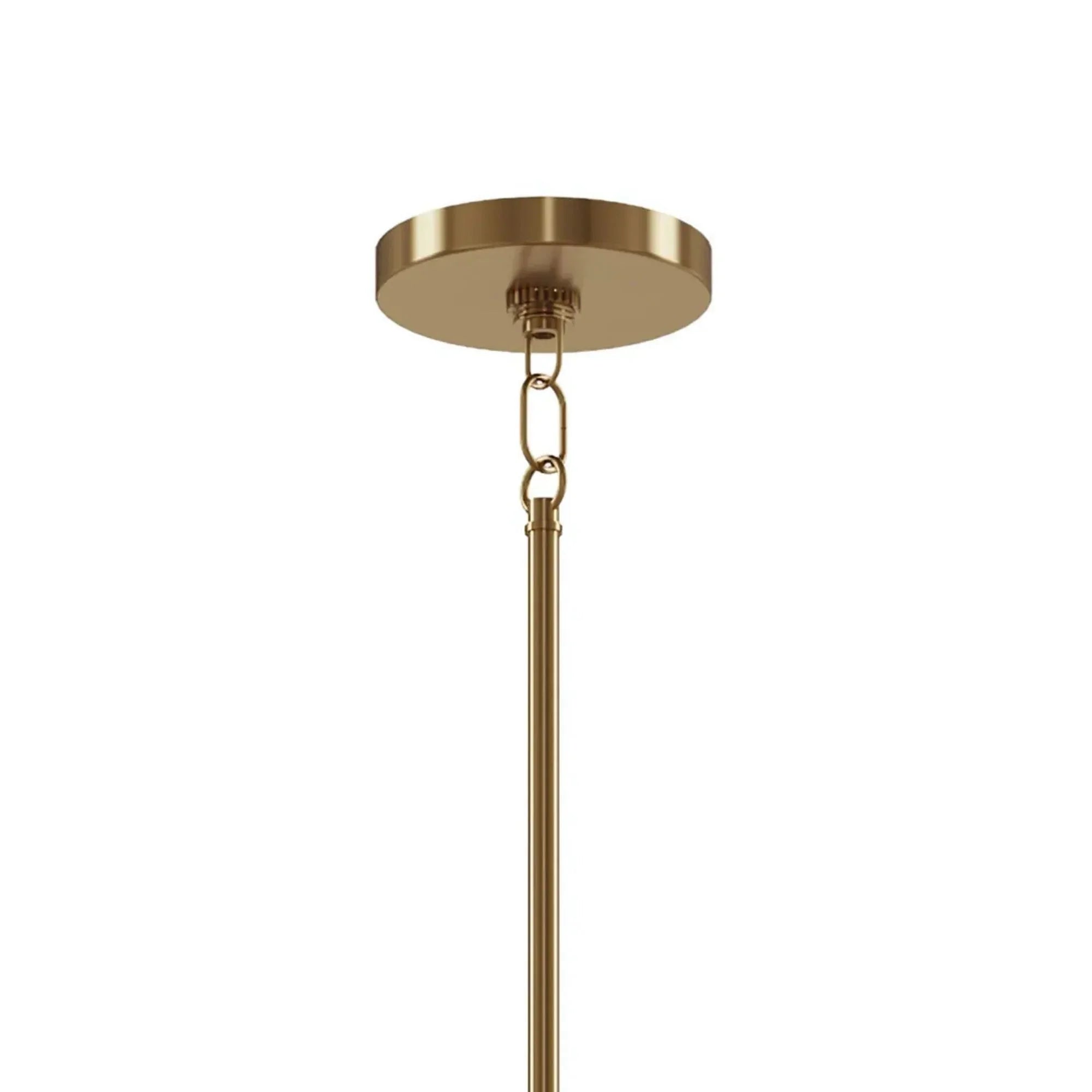Kichler Emmala 34 in. 10-Light Chandelier, Brushed Natural Brass & Black