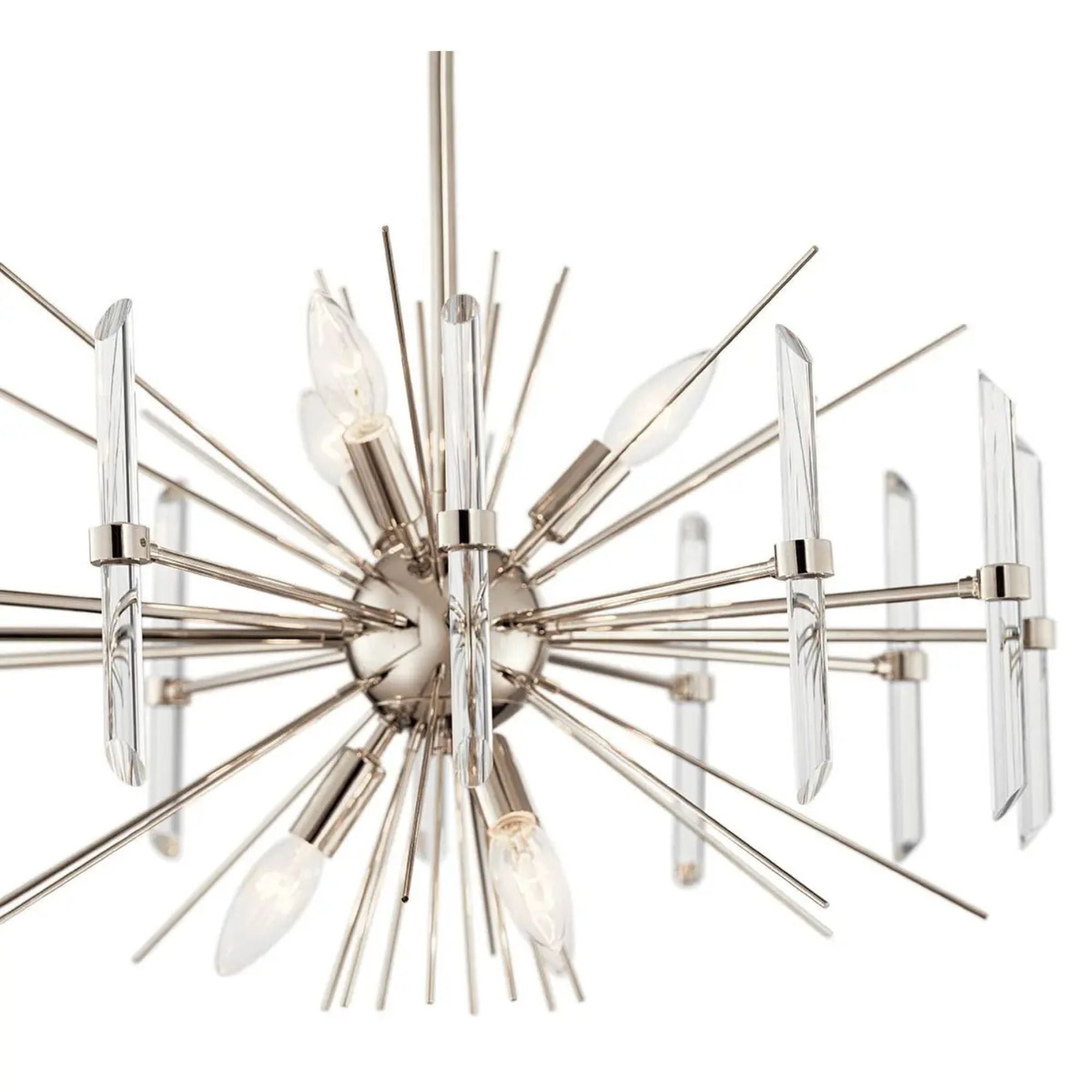 Kichler Lighting - Eris 24" 6-Light Chandelier, Polished Nickel Finish | Bees Lighting