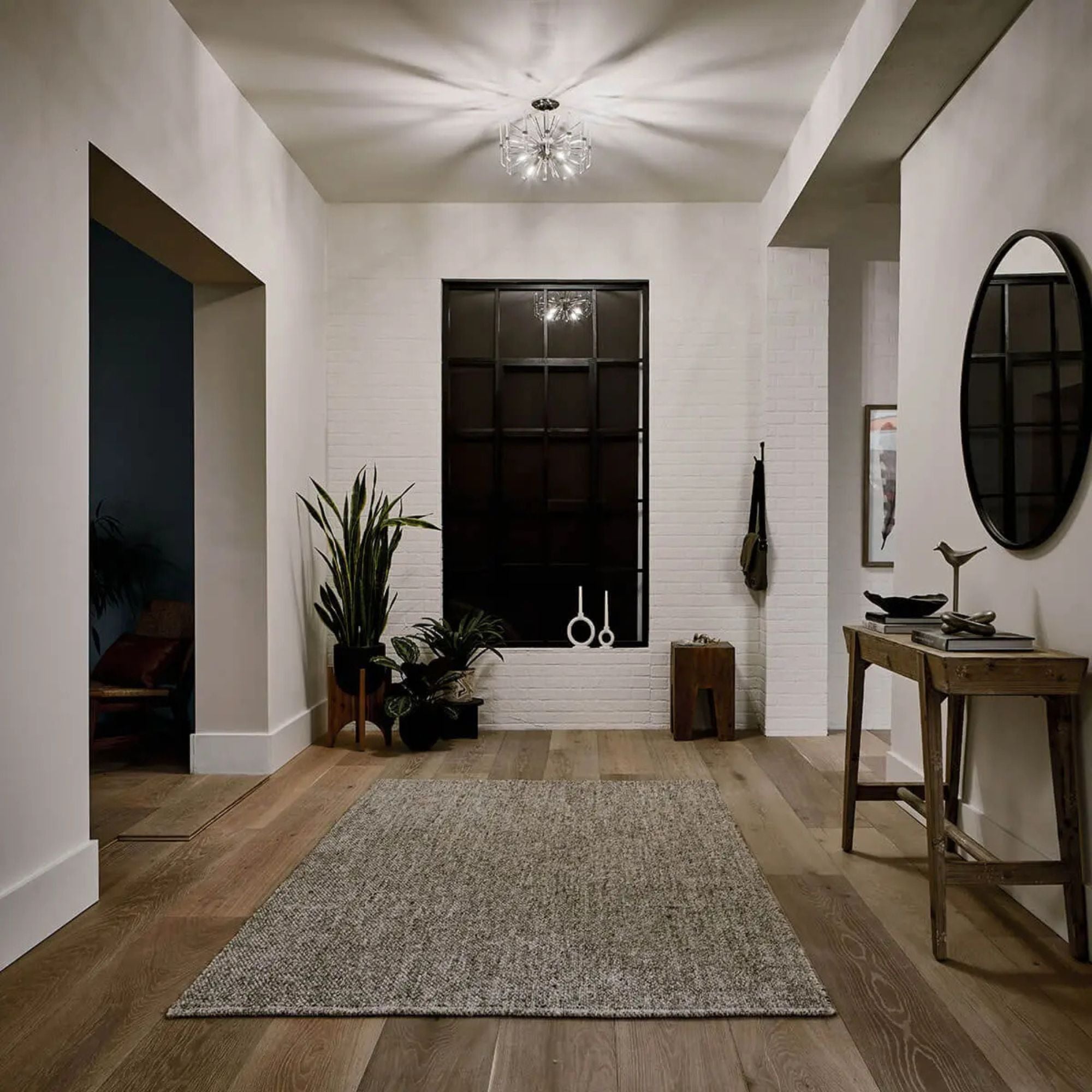 Eris 16" 4-Light Semi-Flush Mount, Polished Nickel Finish