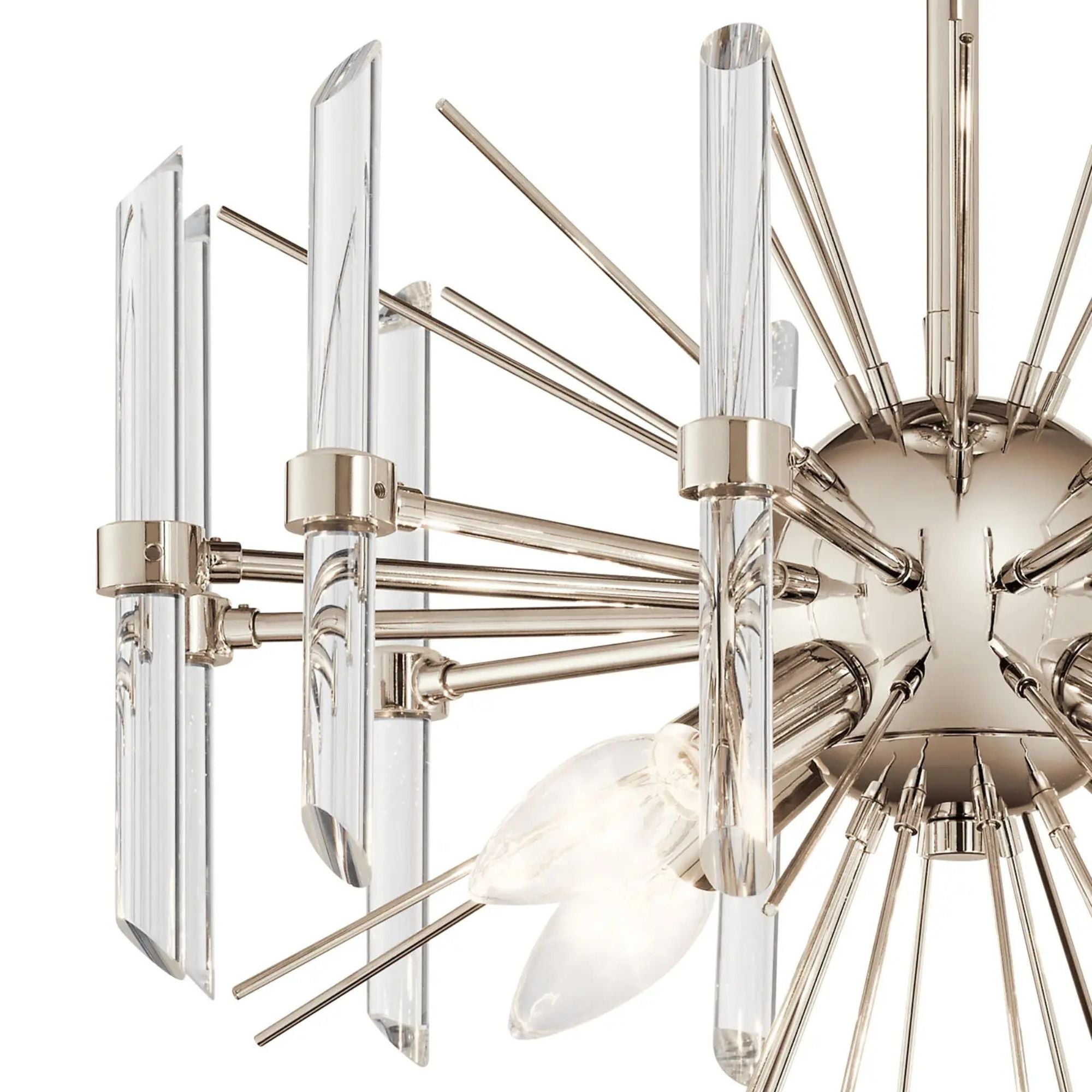 Eris 16" 4-Light Semi-Flush Mount, Polished Nickel Finish