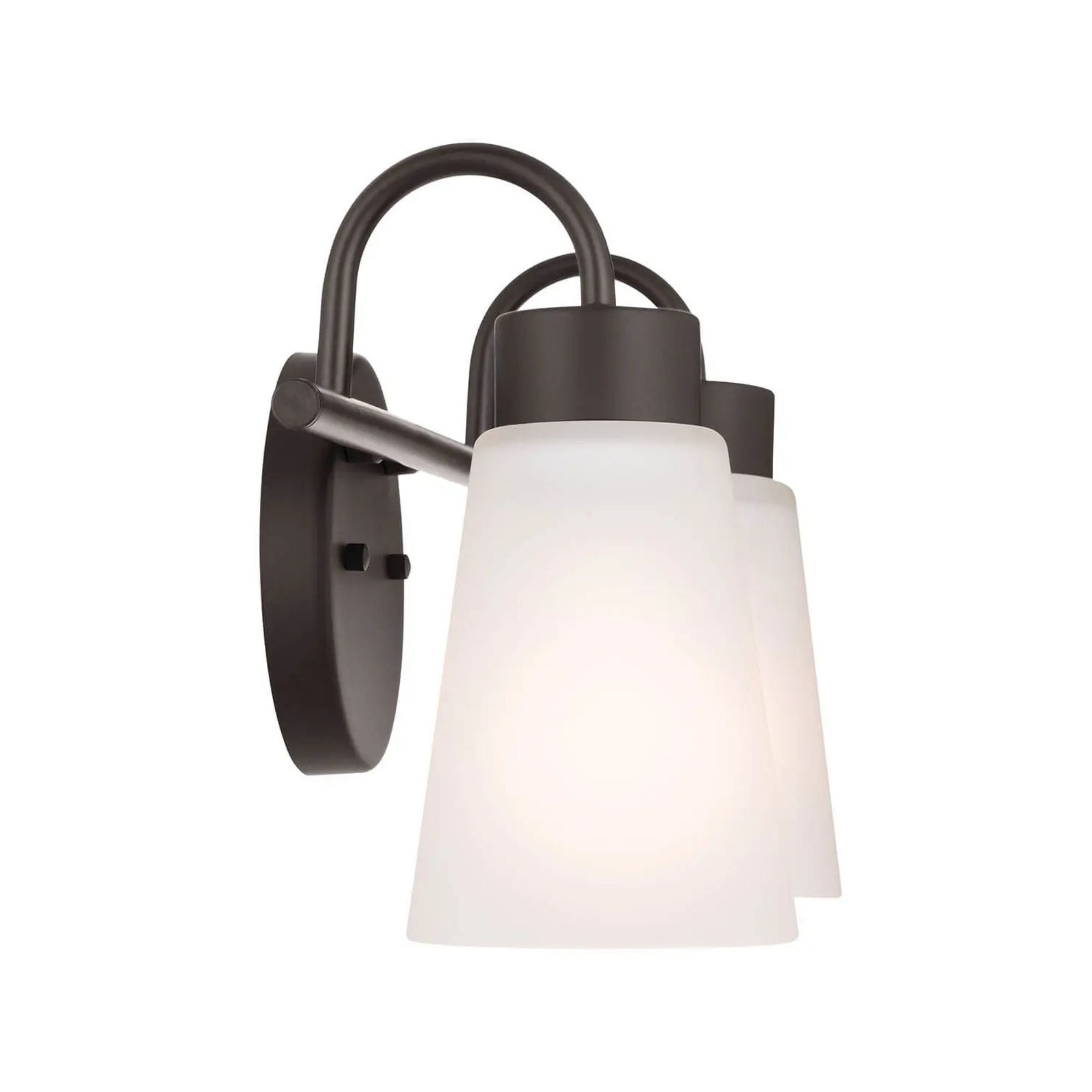 Erma 14" 2-Light Bath Vanity Light, Olde Bronze Finish