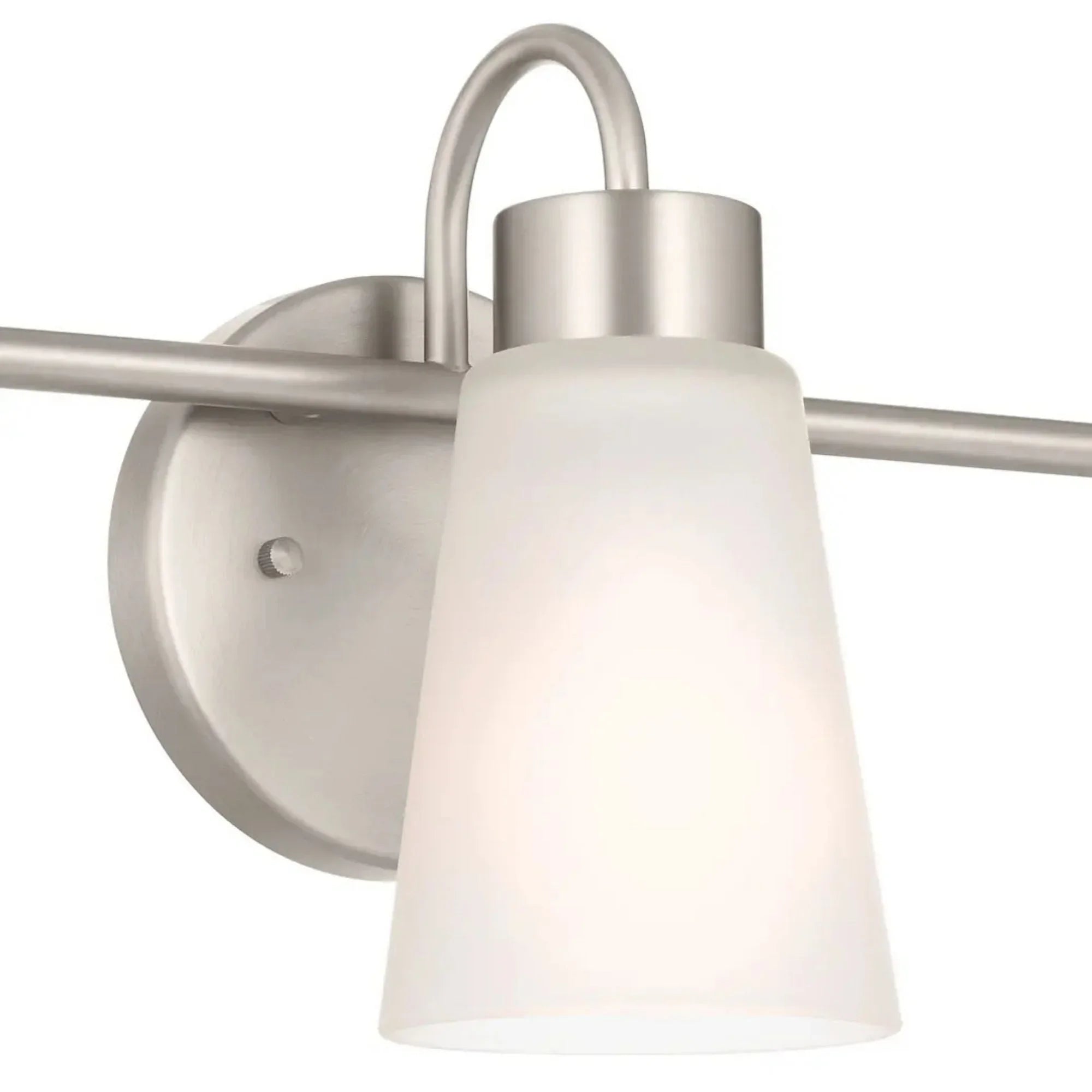 Erma 23" 3-Light Bath Vanity Light, Brushed Nickel Finish