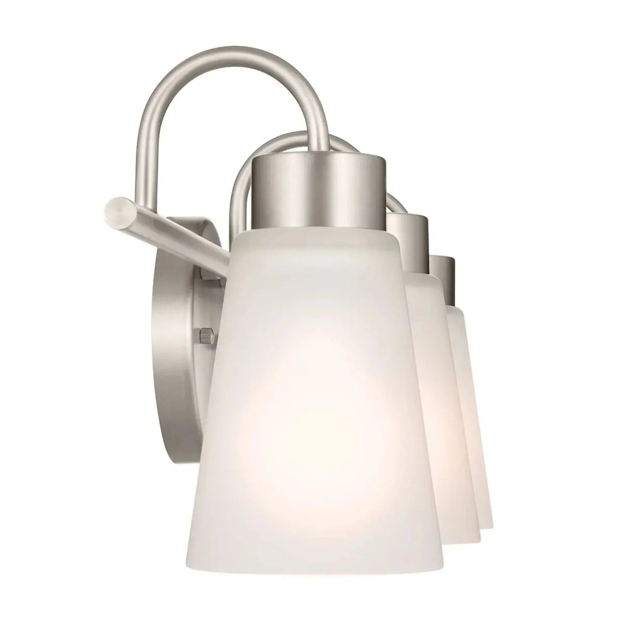 Erma 23" 3-Light Bath Vanity Light, Brushed Nickel Finish