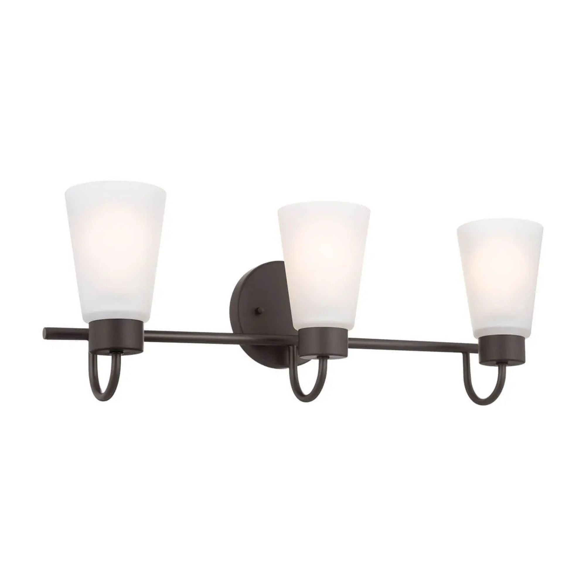 Erma 23" 3-Light Bath Vanity Light, Olde Bronze Finish