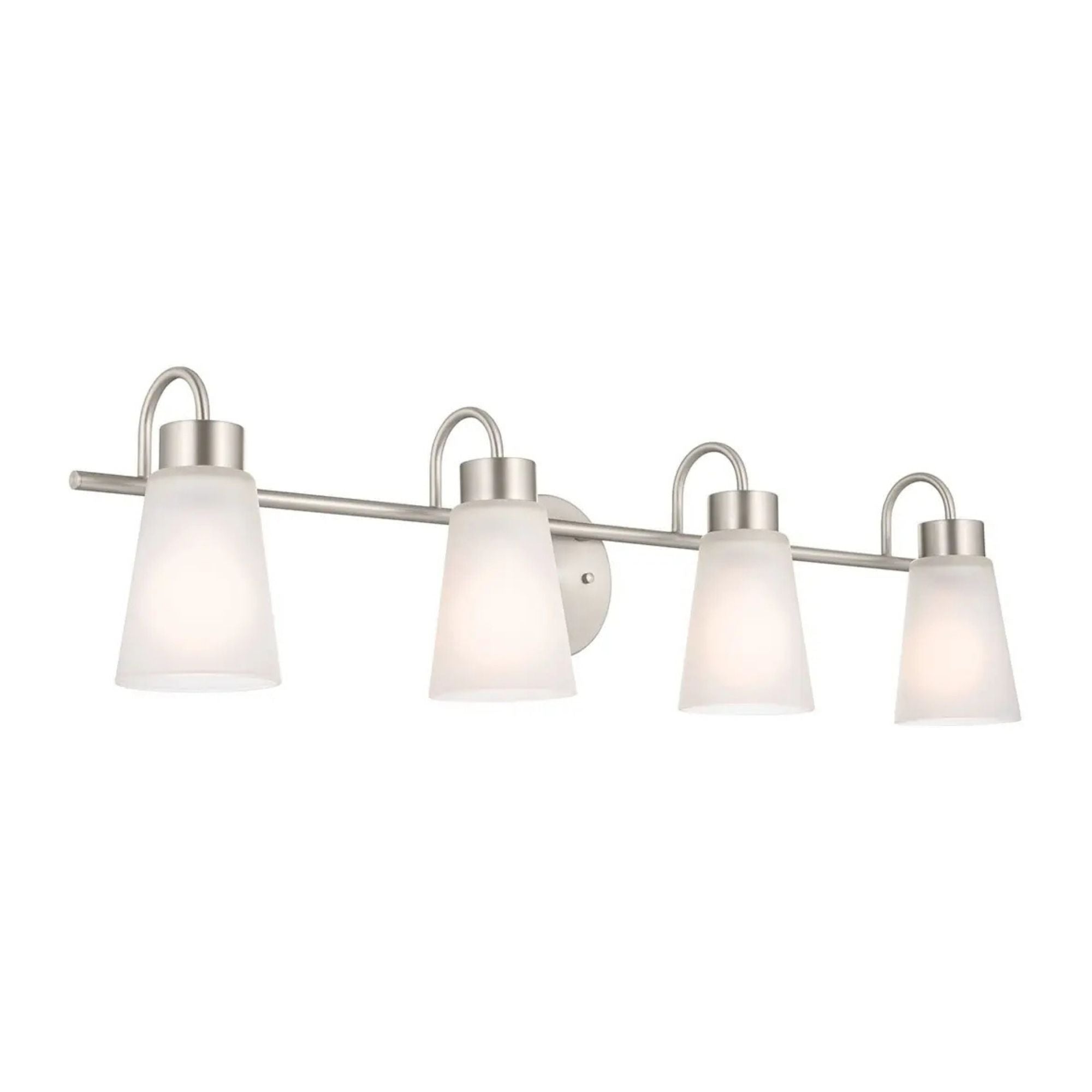Erma 33" 4-Light Bath Vanity Light, Brushed Nickel Finish
