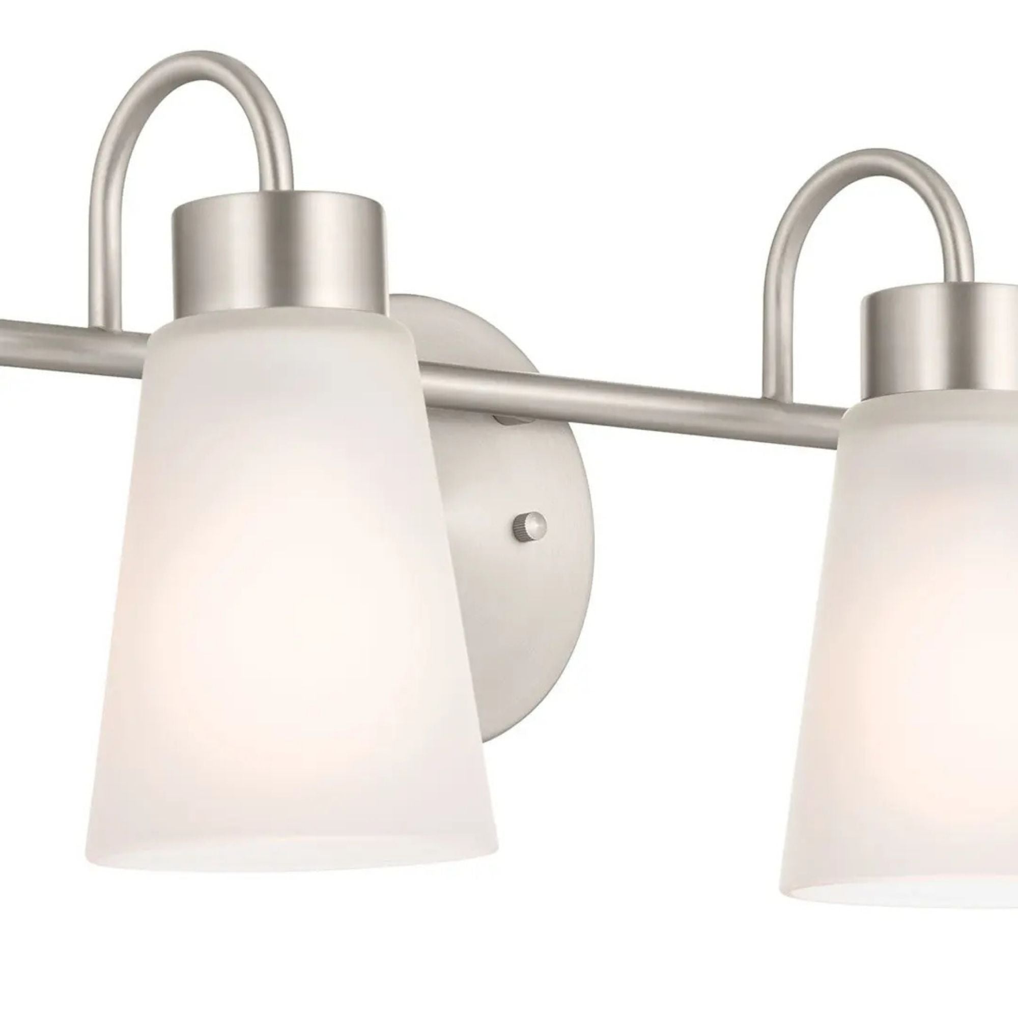Erma 33" 4-Light Bath Vanity Light, Brushed Nickel Finish