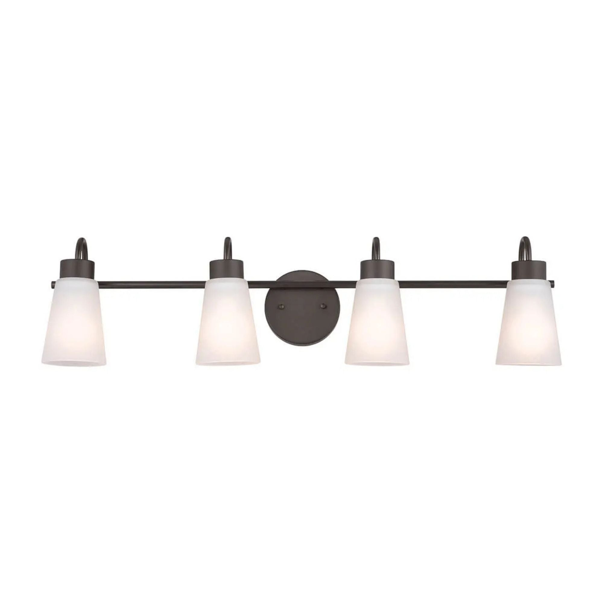 Erma 33" 4-Light Bath Vanity Light, Olde Bronze Finish