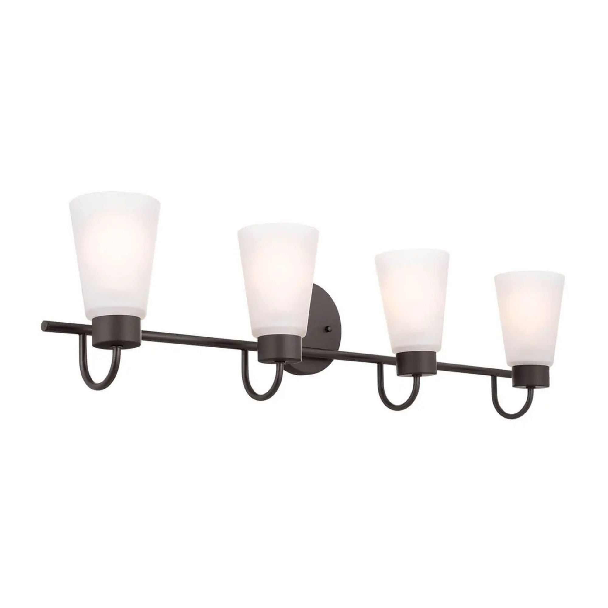 Erma 33" 4-Light Bath Vanity Light, Olde Bronze Finish