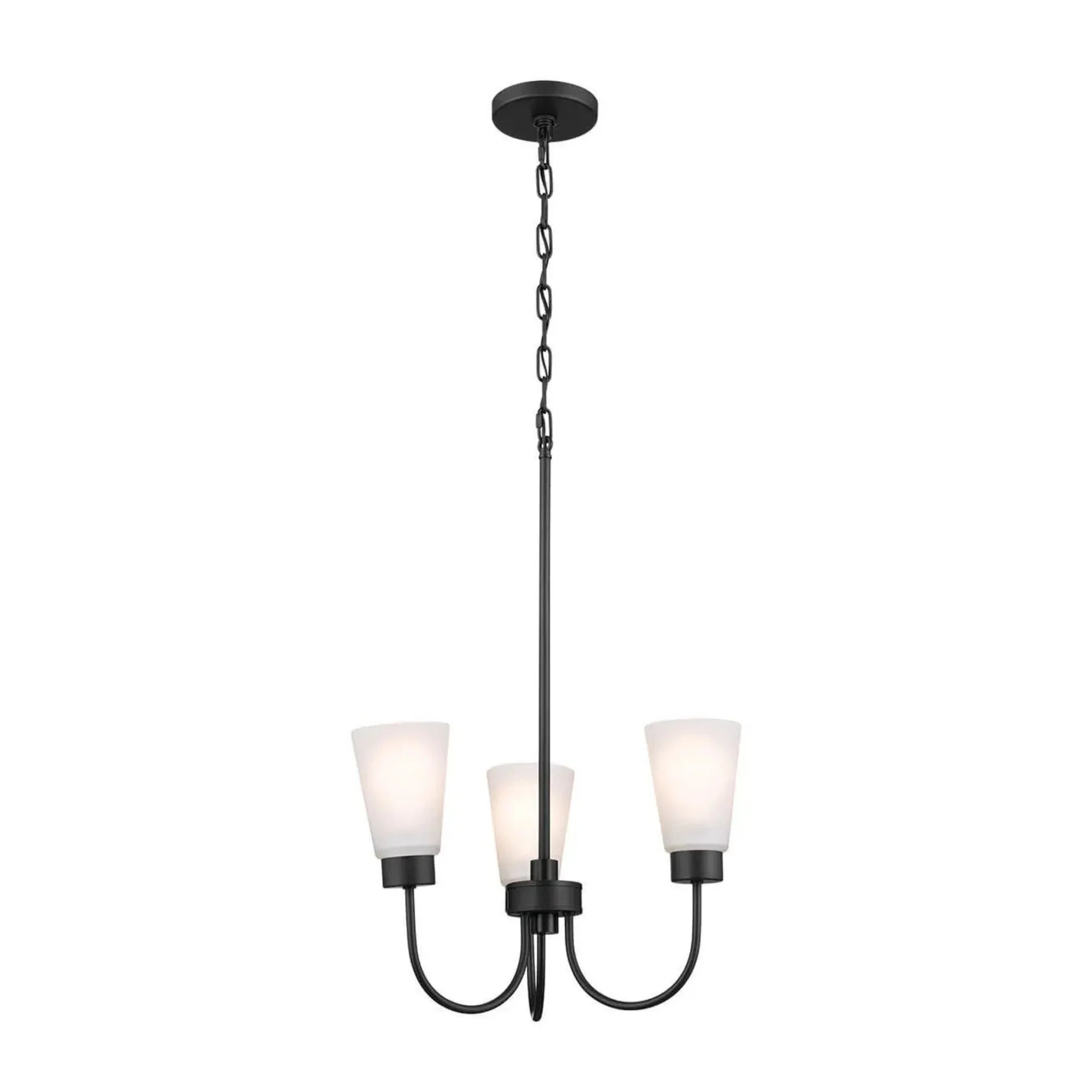Kichler Lighting - Erma 18" Chandelier, Black Finish | Bees Lighting