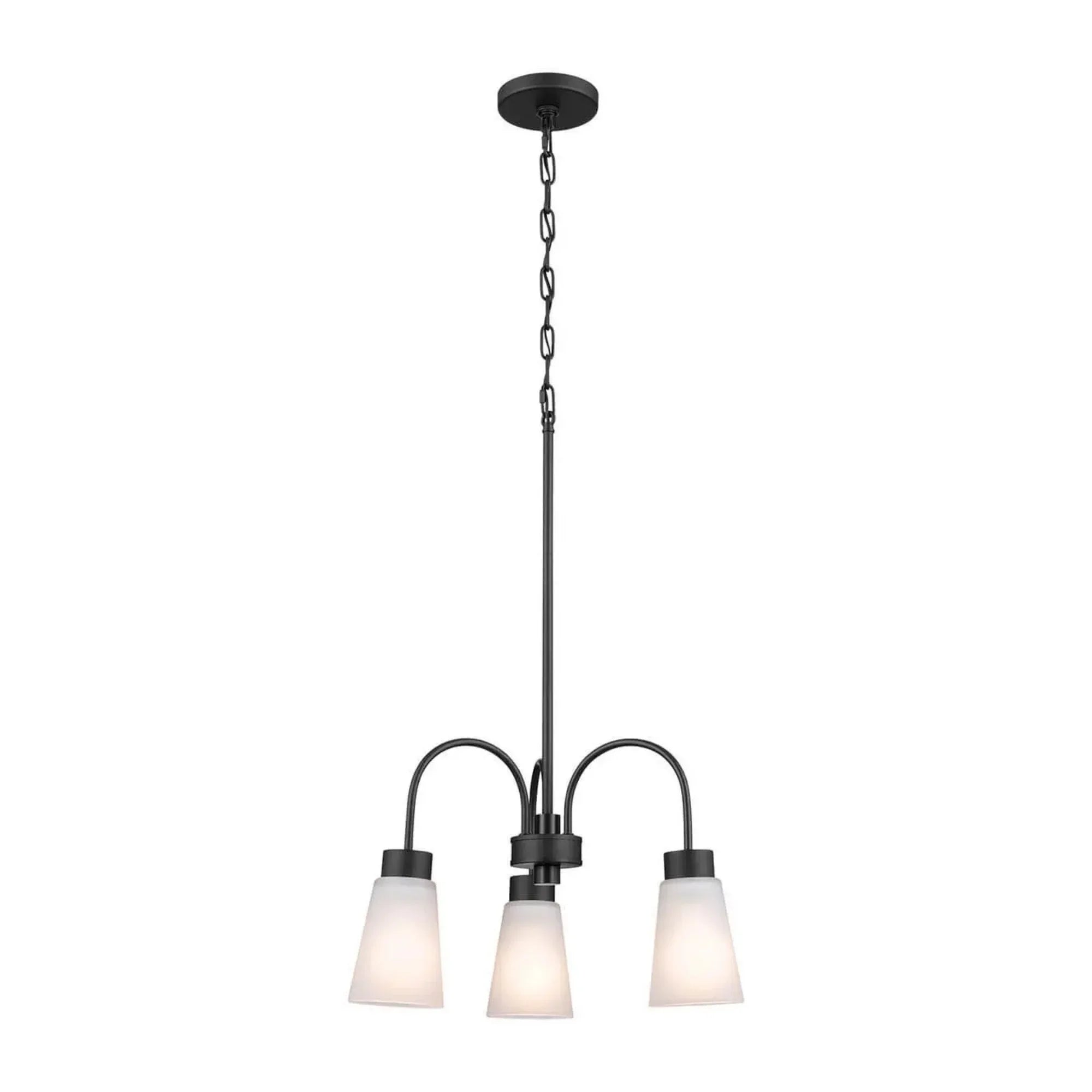Kichler Lighting - Erma 18" Chandelier, Black Finish | Bees Lighting