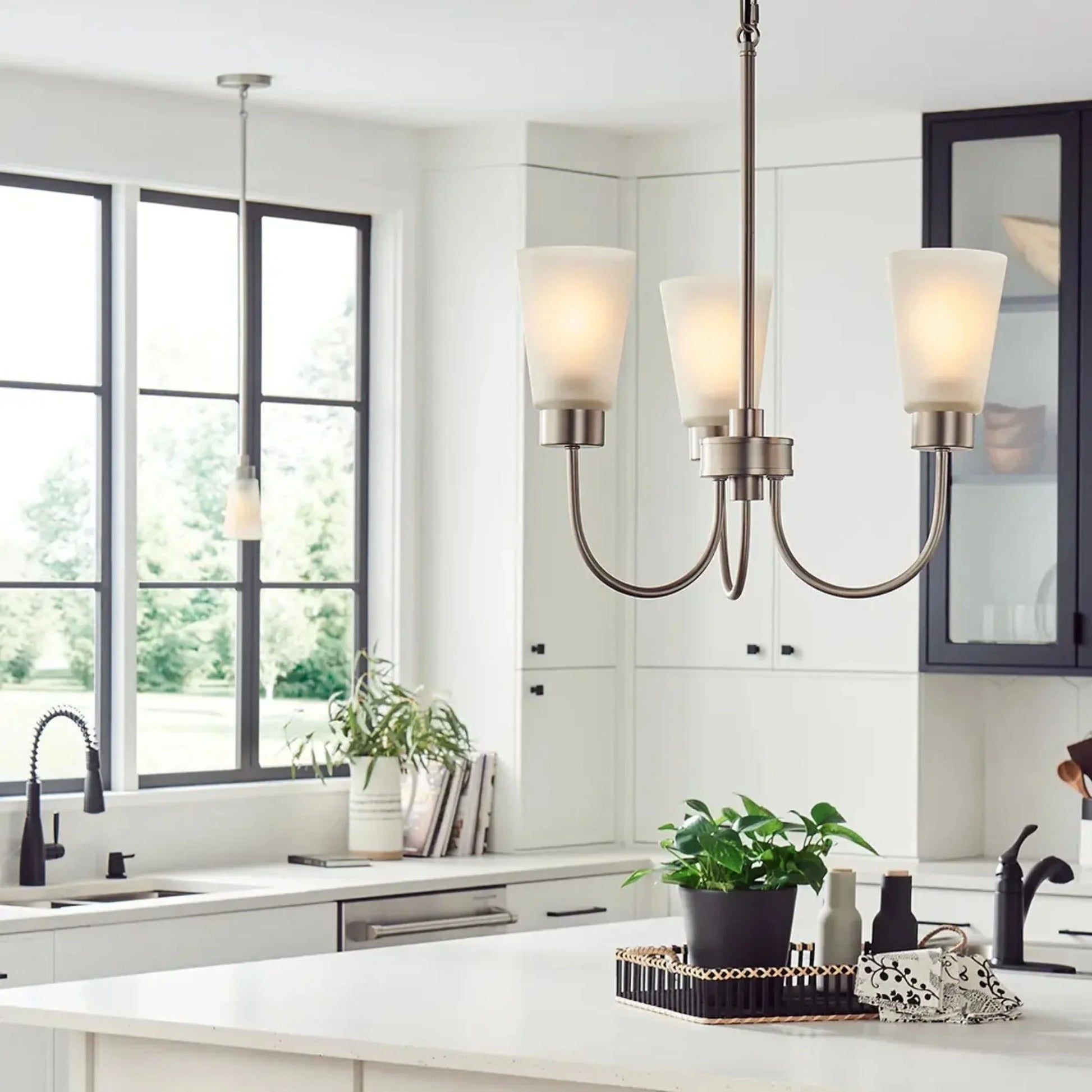 Kichler Lighting - Erma 18" Chandelier, Brushed Nickel Finish | Bees Lighting