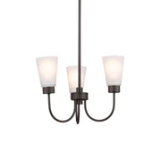 Erma 18" Chandelier, Olde Bronze Finish
