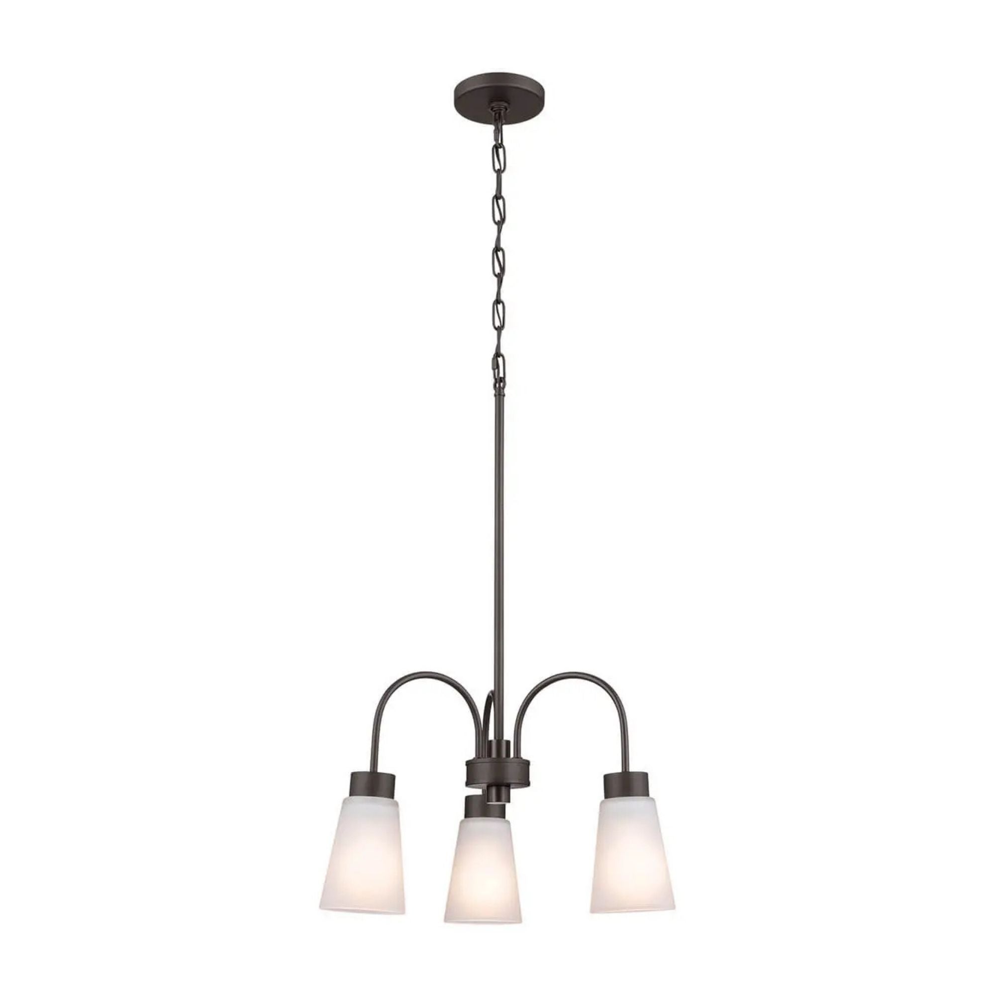 Erma 18" Chandelier, Olde Bronze Finish