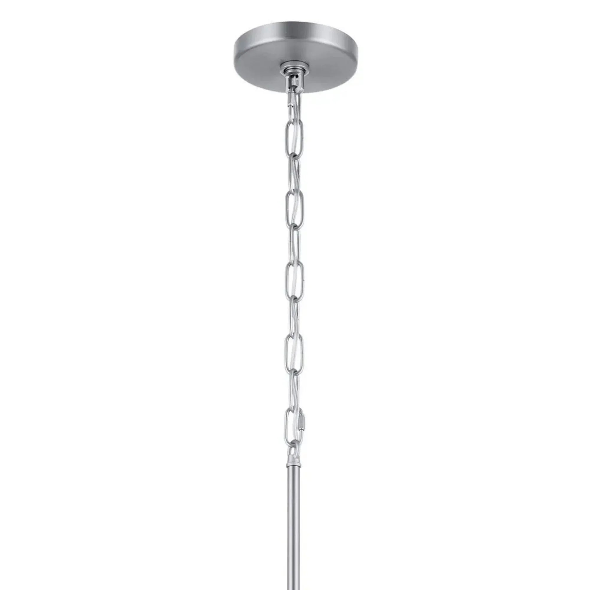 Erma 24" Chandelier, Brushed Nickel Finish