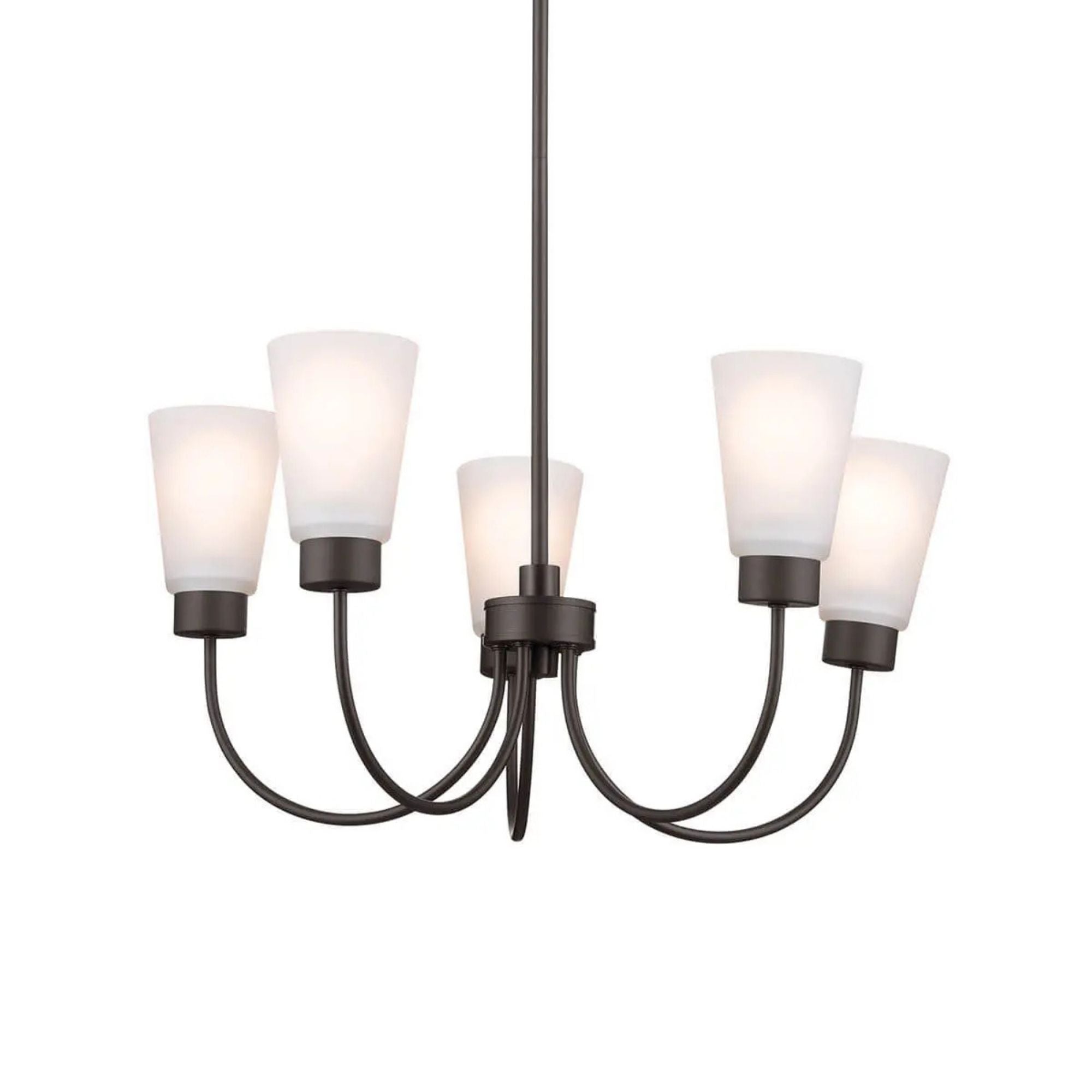 Erma 24" Chandelier, Olde Bronze Finish