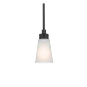 Erma 4" Mini Pendant, Black Finish