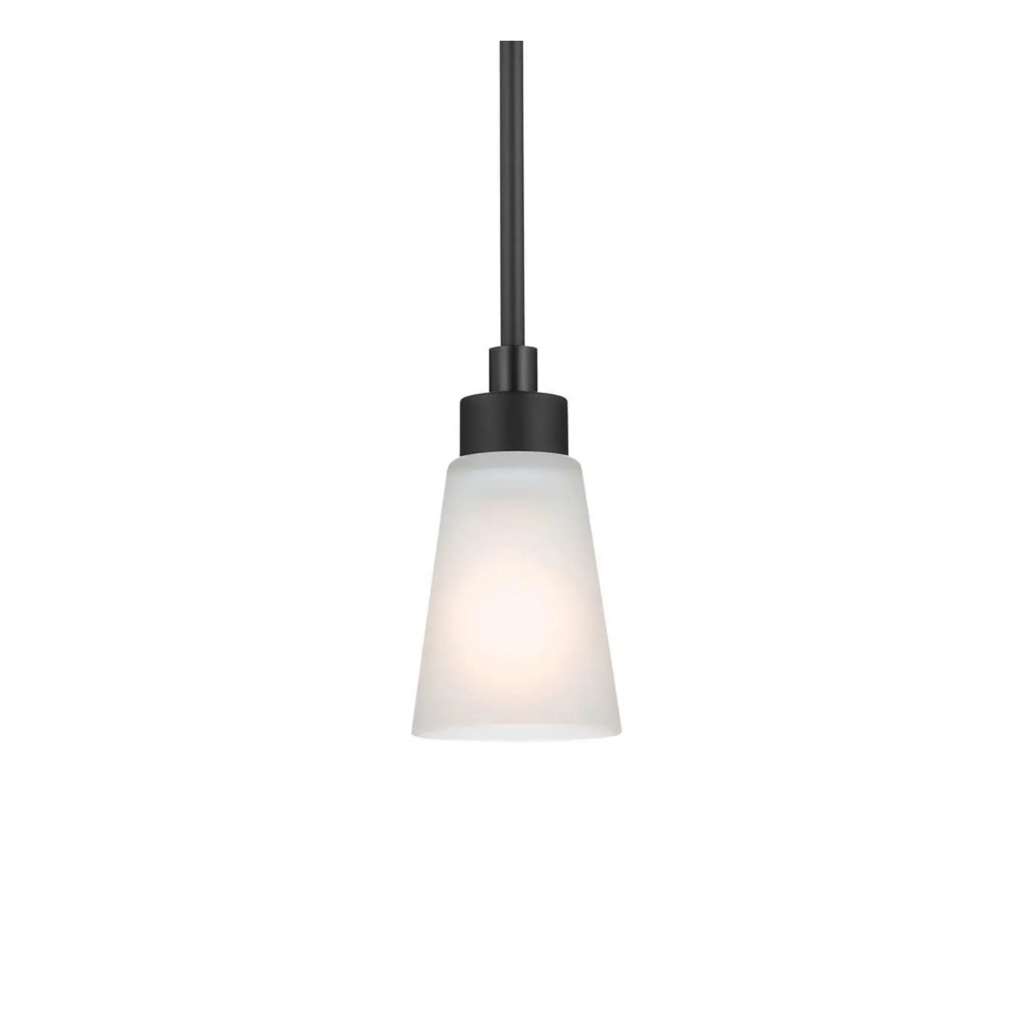Erma 4" Mini Pendant, Black Finish