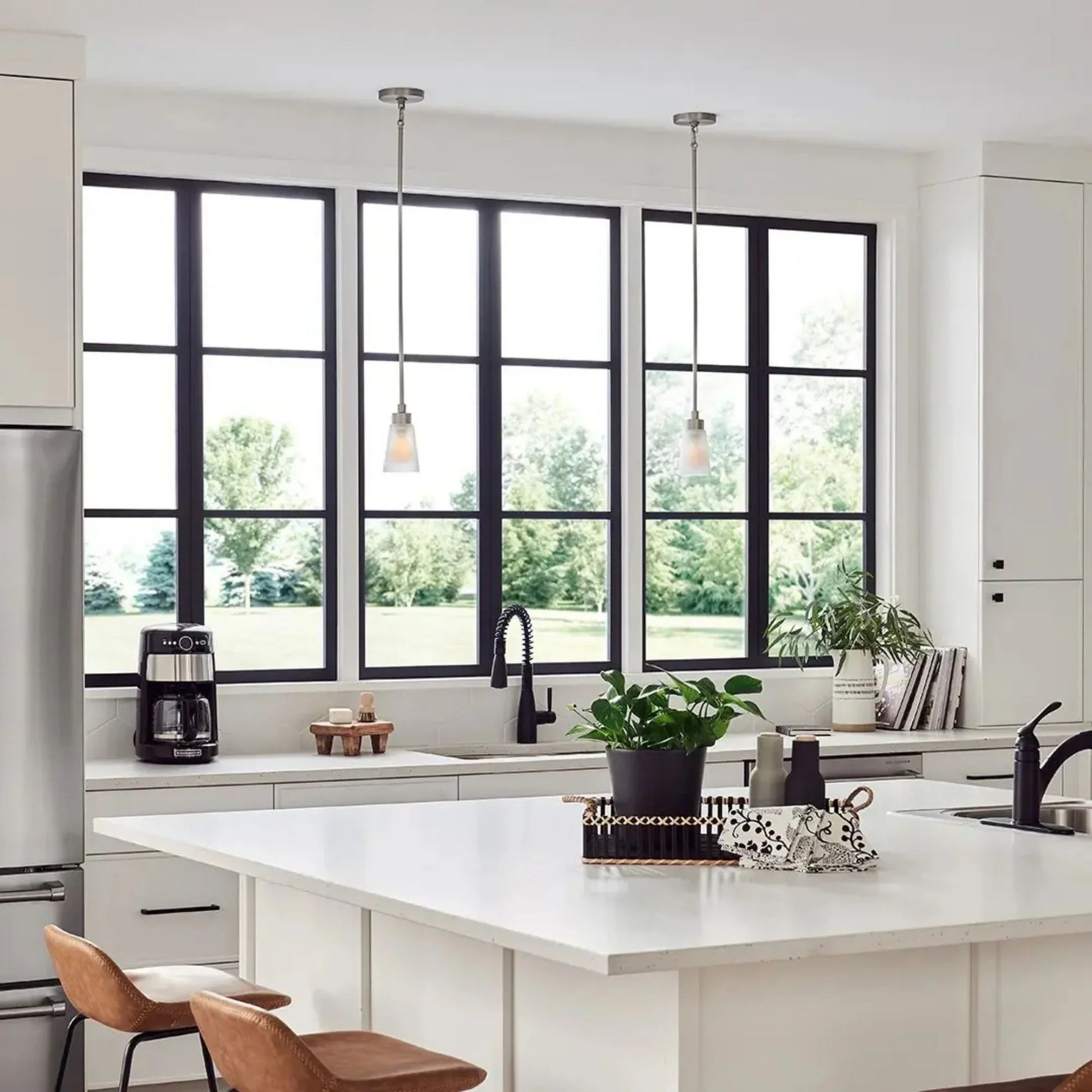 Kichler Lighting - Erma 4" Mini Pendant, Brushed Nickel Finish | Bees Lighting