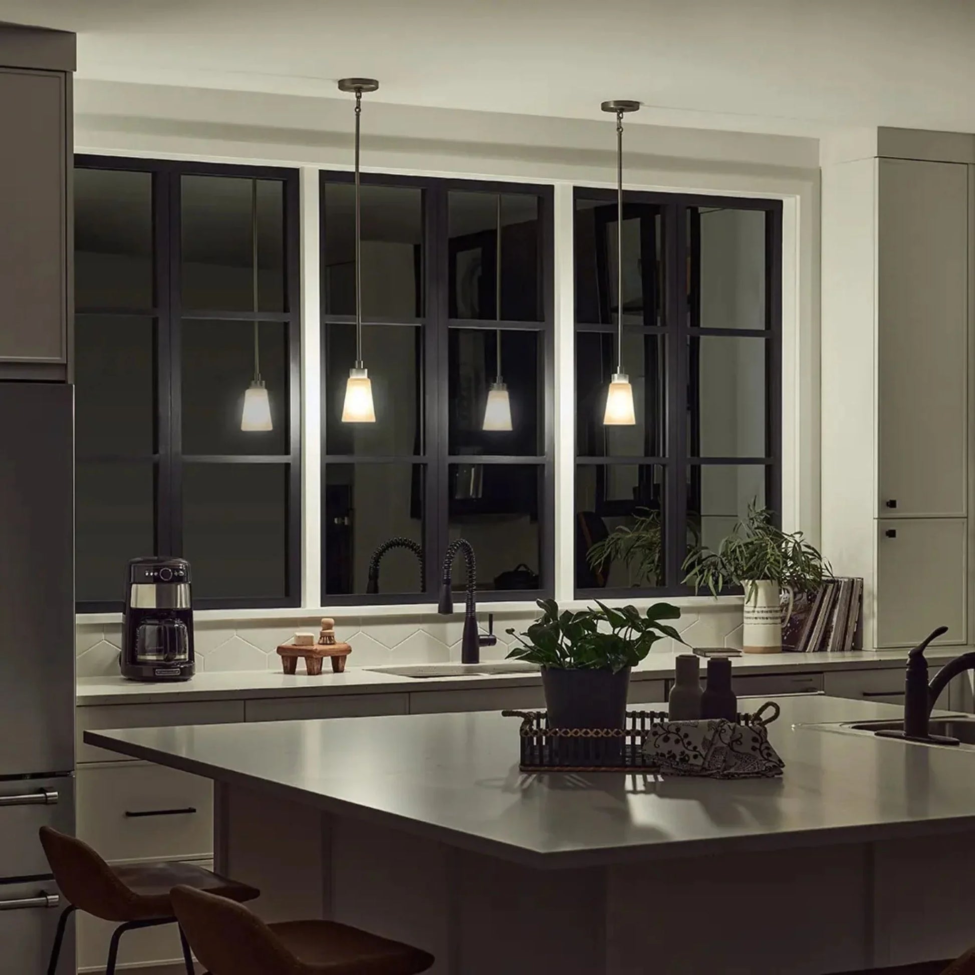 Kichler Lighting - Erma 4" Mini Pendant, Brushed Nickel Finish | Bees Lighting
