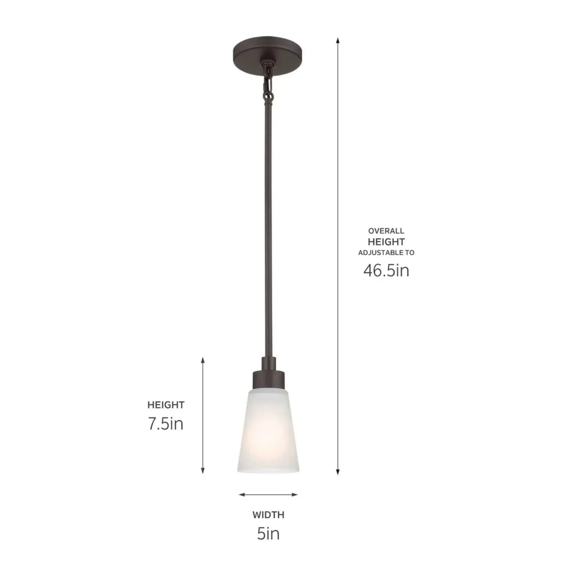 Kichler Lighting - Erma 4" Mini Pendant, Olde Bronze Finish | Bees Lighting