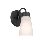 Erma 5" Wall Sconce, Black Finish