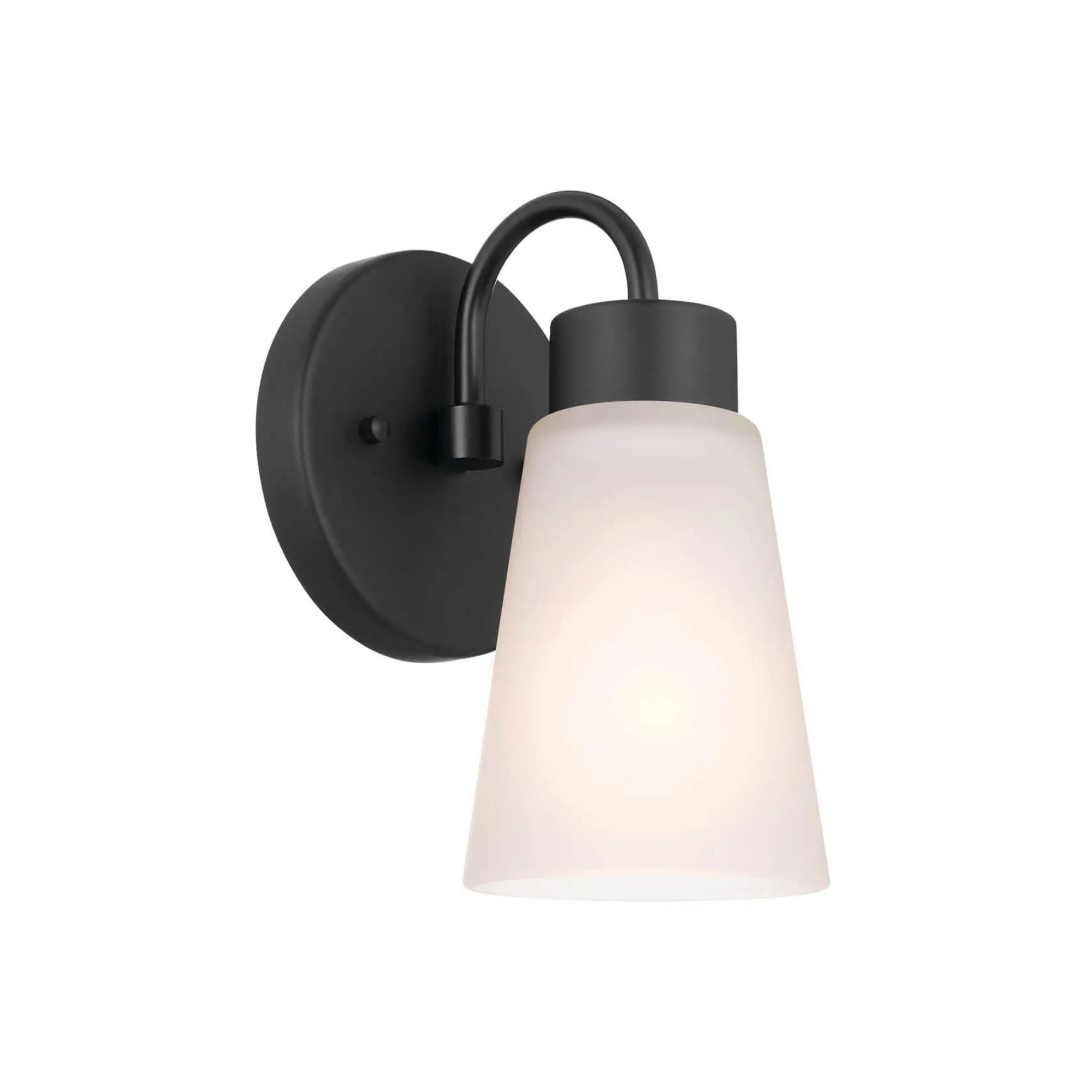 Erma 5" Wall Sconce, Black Finish