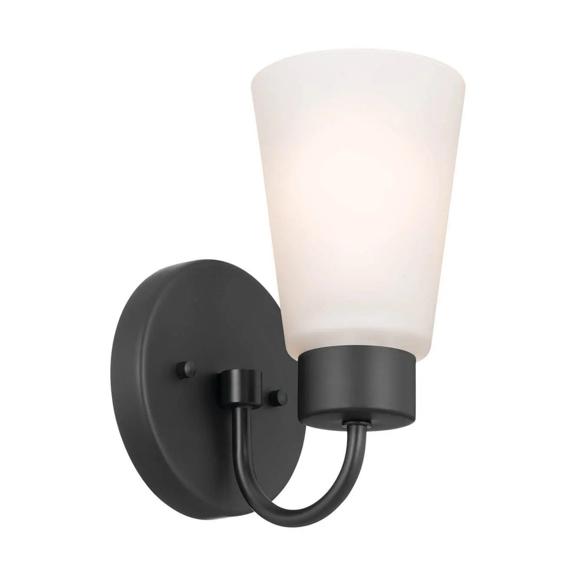 Erma 5" Wall Sconce, Black Finish