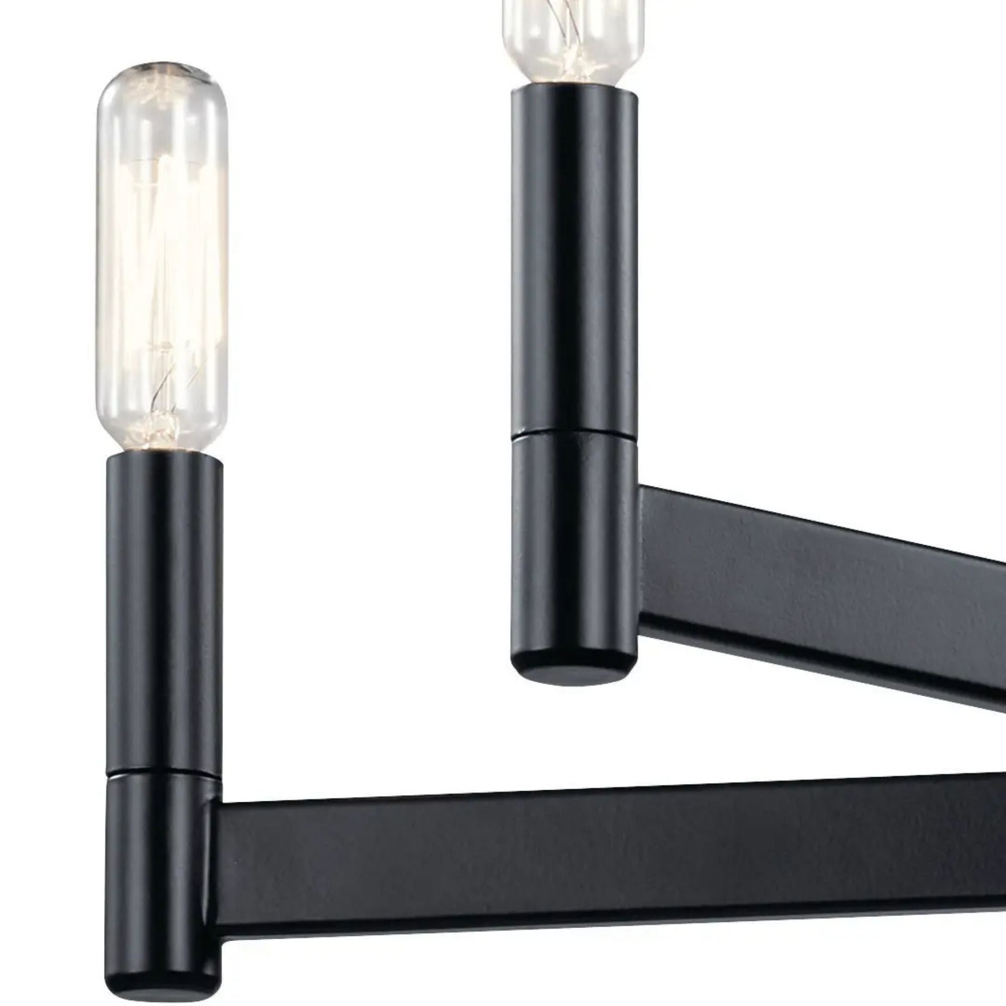Erzo 36" 8-Light Chandelier, Black Finish