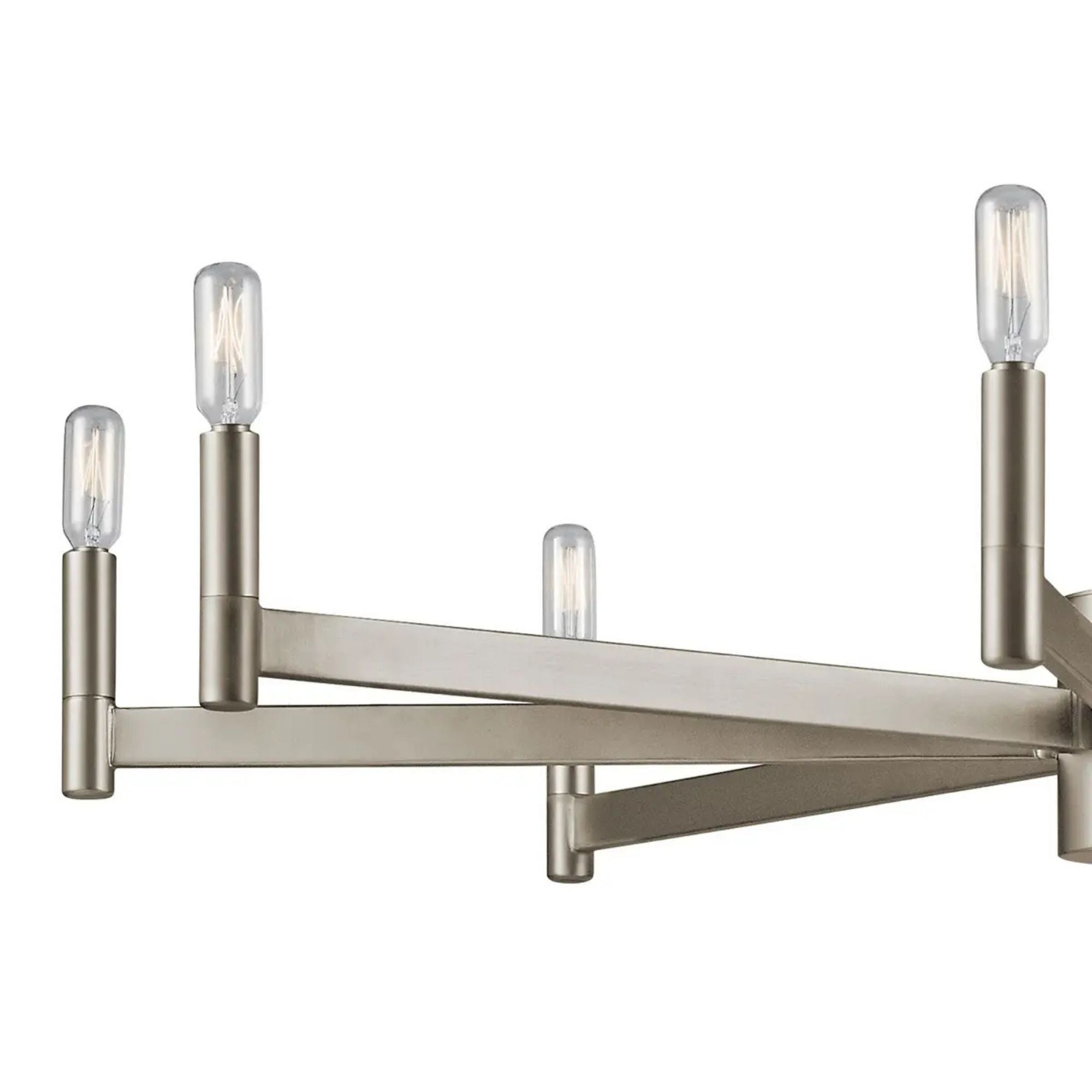 Erzo 36" 8-Light Chandelier, Satin Nickel Finish