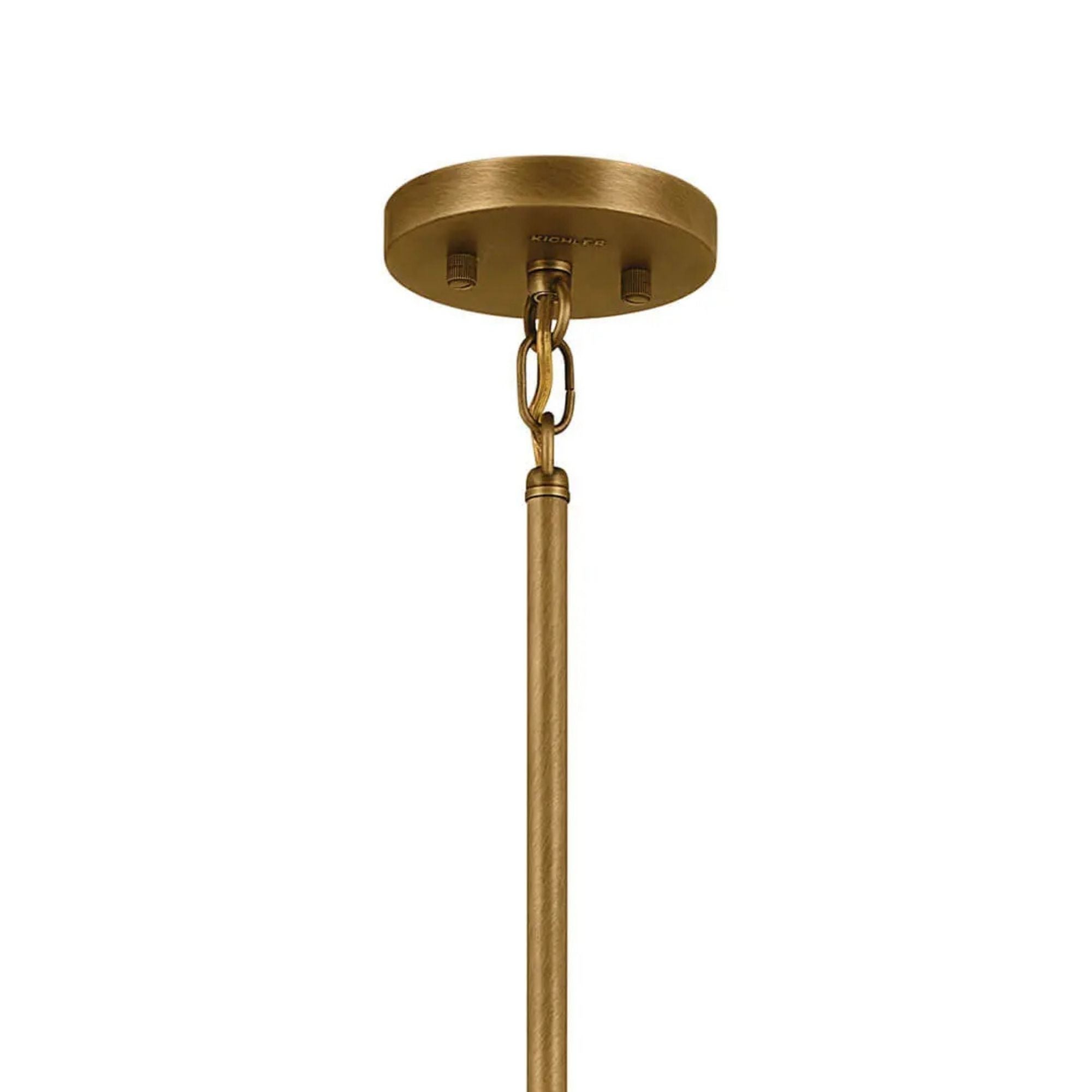 Erzo 48" 10-Light Chandelier, Natural Brass Finish