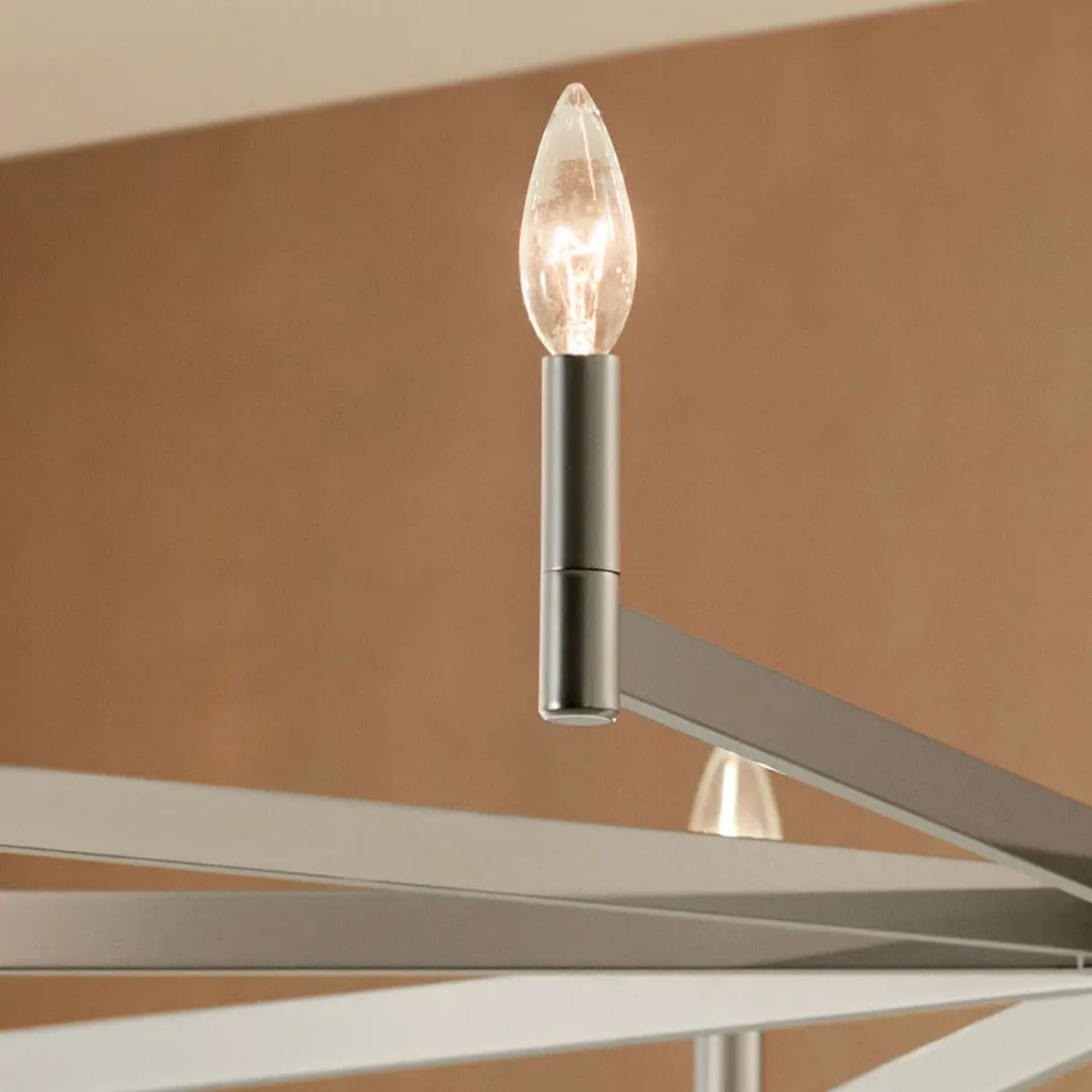 Erzo 48" 10-Light Chandelier, Satin Nickel Finish