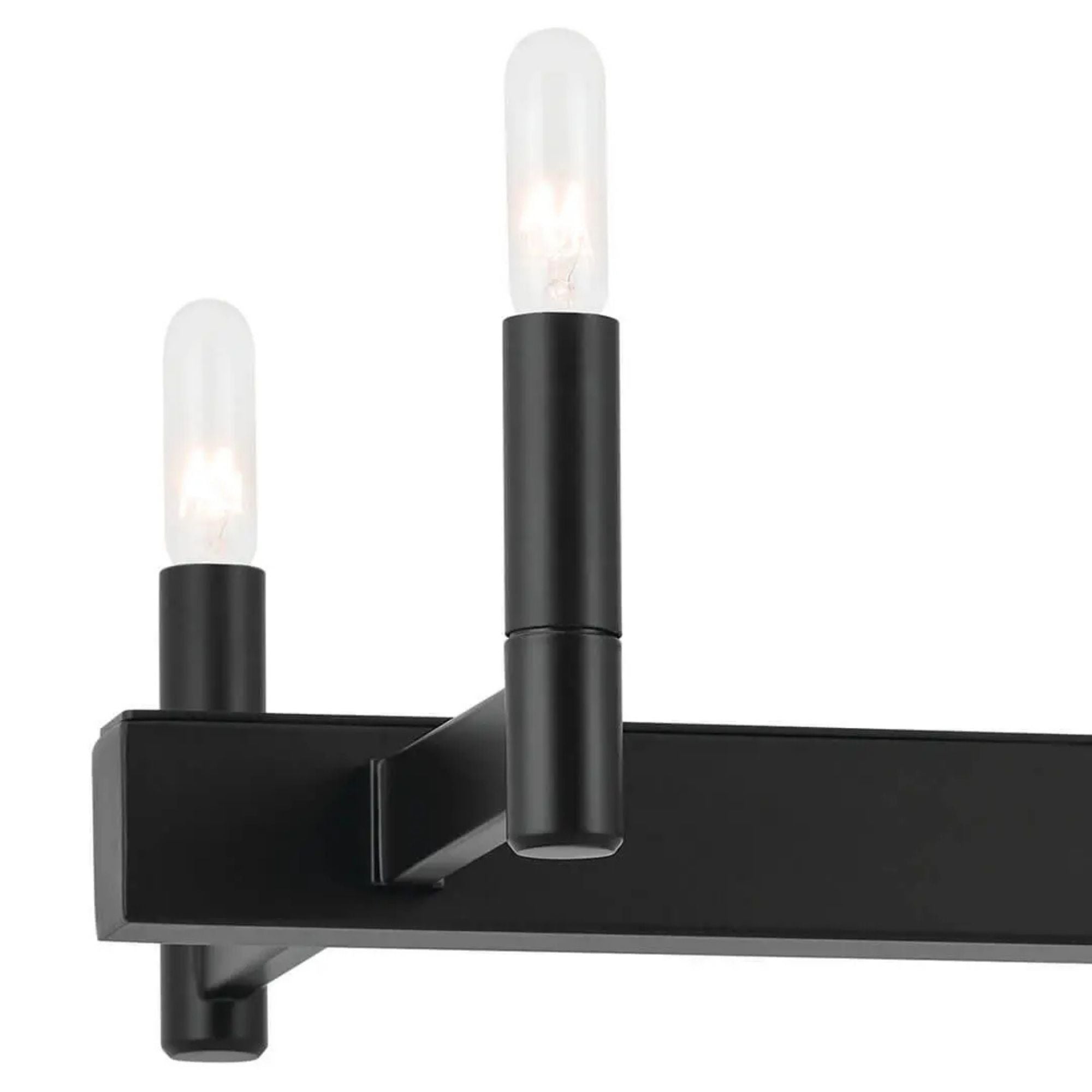 Erzo 50" 10-Light Linear Chandelier, Black Finish