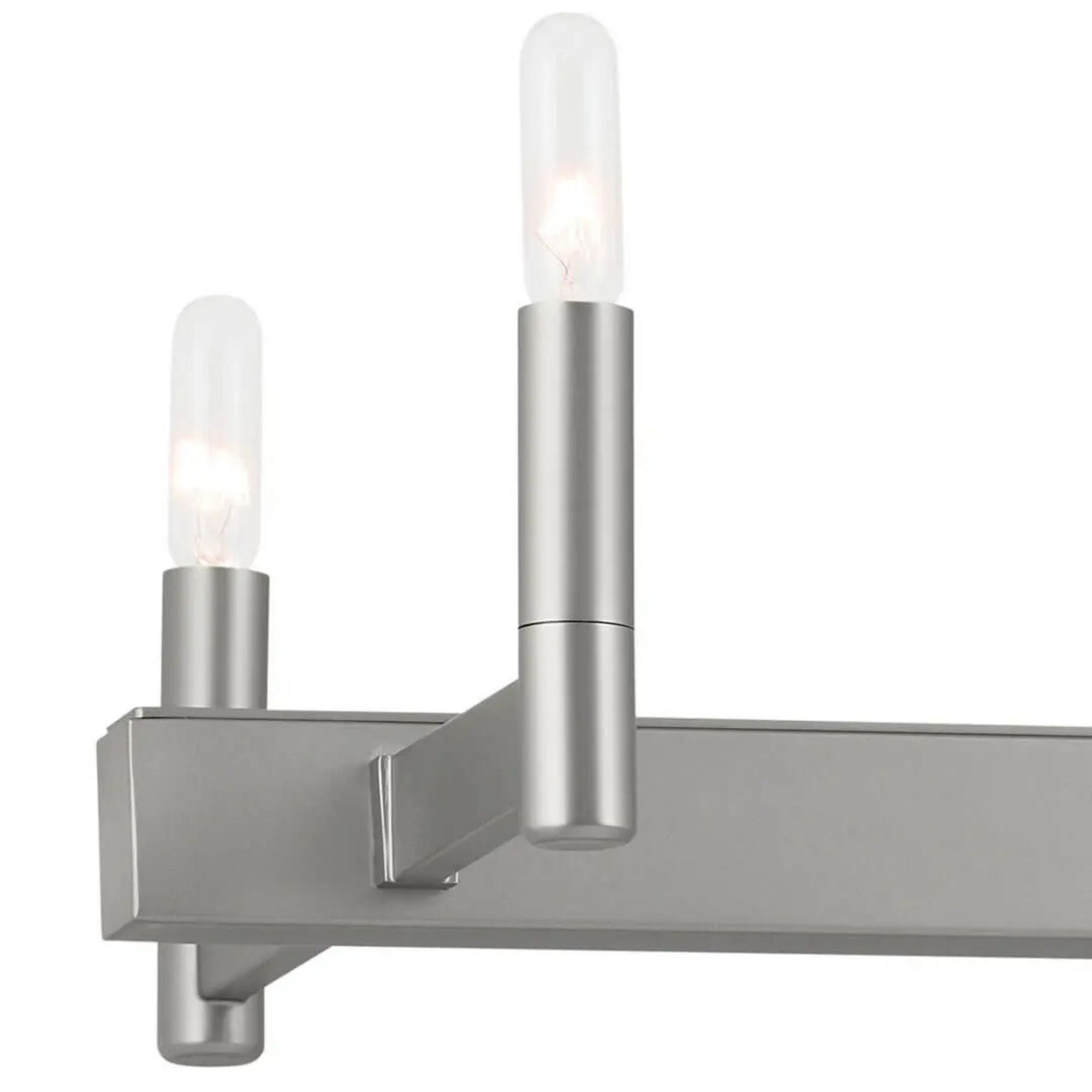 Erzo 50" 10-Light Linear Chandelier, Satin Nickel Finish