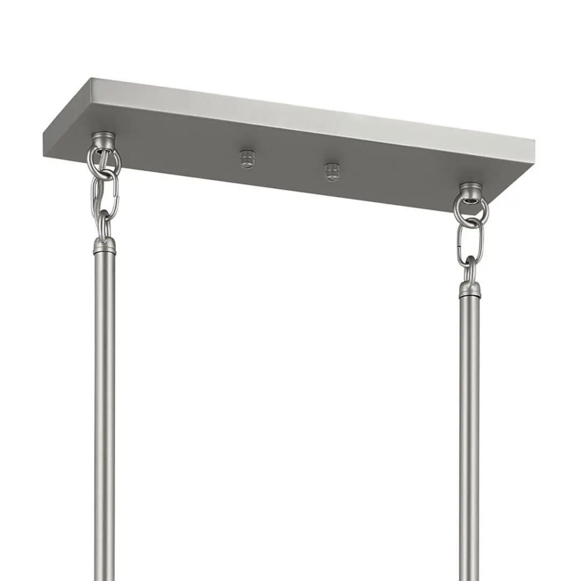 Erzo 50" 10-Light Linear Chandelier, Satin Nickel Finish