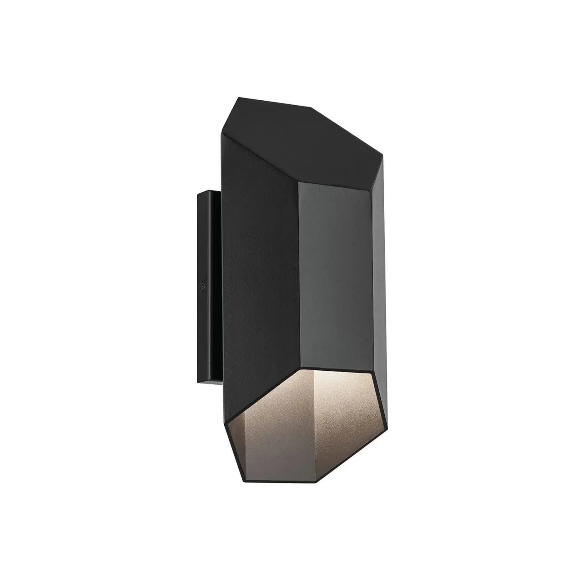 LED Outdoor Wall Light, 8W, 400 Lumens, 3000K, 120V, Black