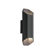 Kichler Estella 16.5 in. Outdoor Sconce, Black with Metal Hexagon Shade