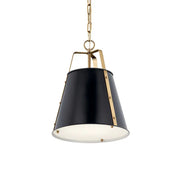Etcher 13" Pendant, Black Finish