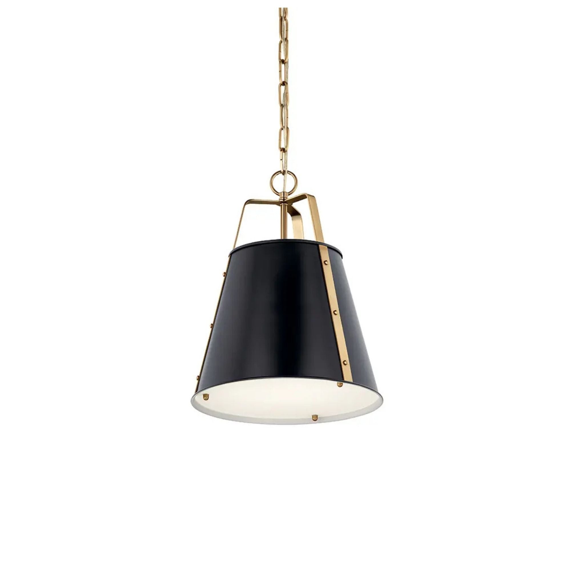 Etcher 13" Pendant, Black Finish
