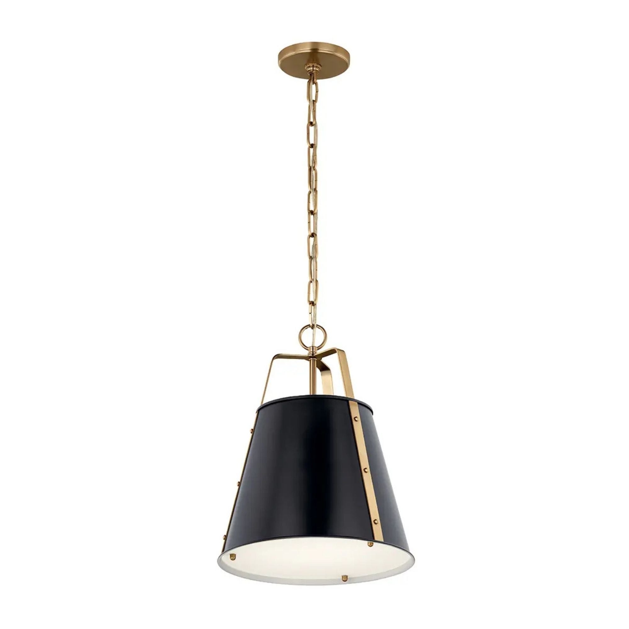 Etcher 13" Pendant, Black Finish