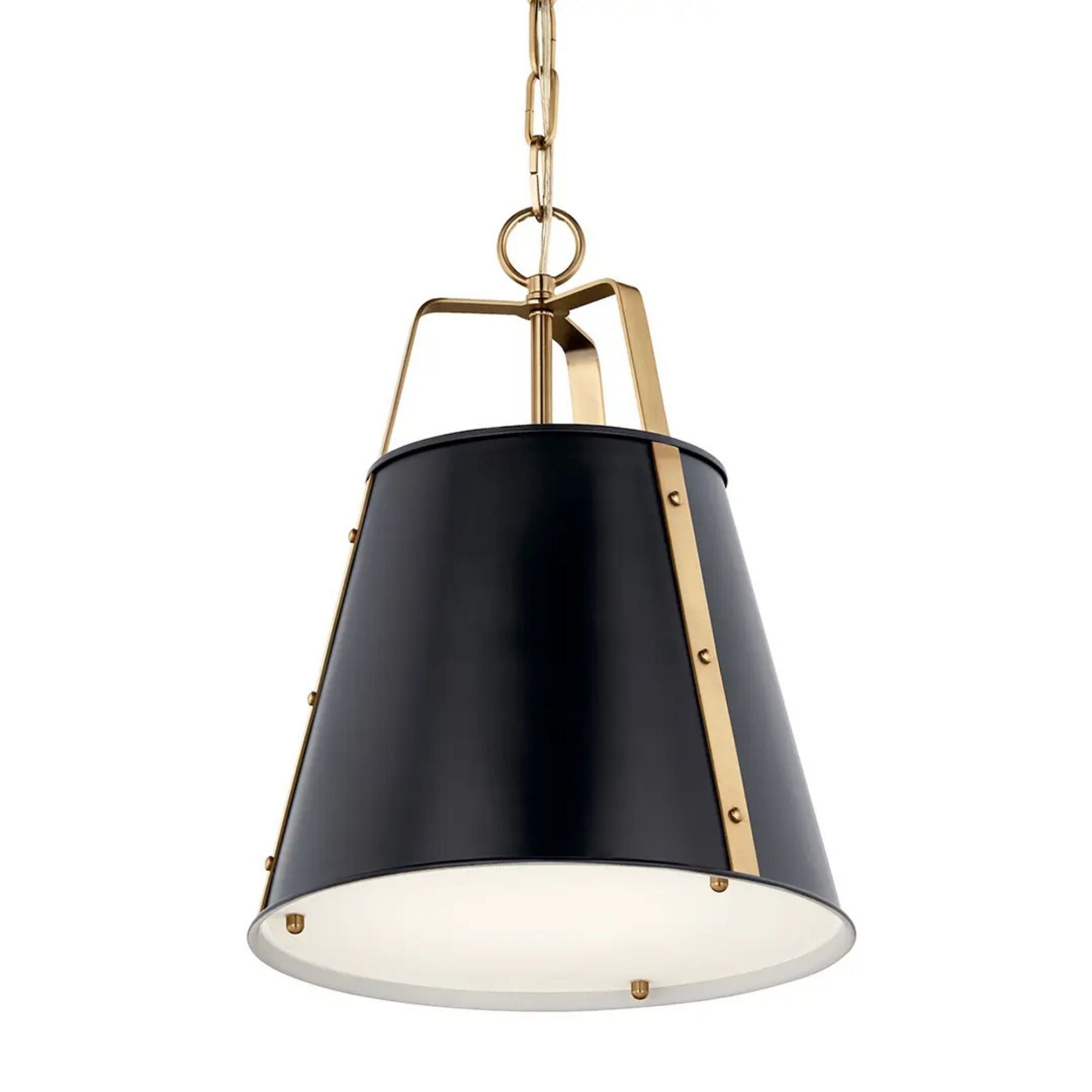 Etcher 13" Pendant, Black Finish
