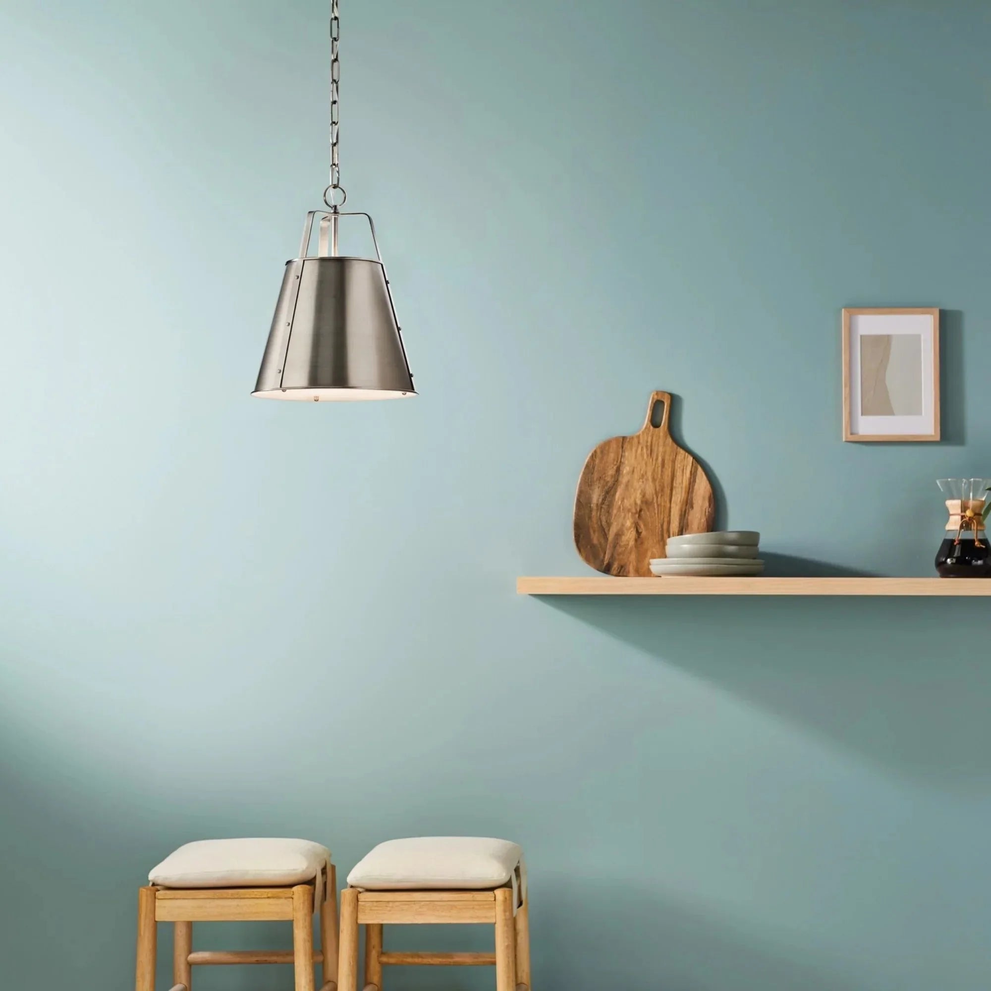 Etcher 13" Pendant, Classic Pewter Finish