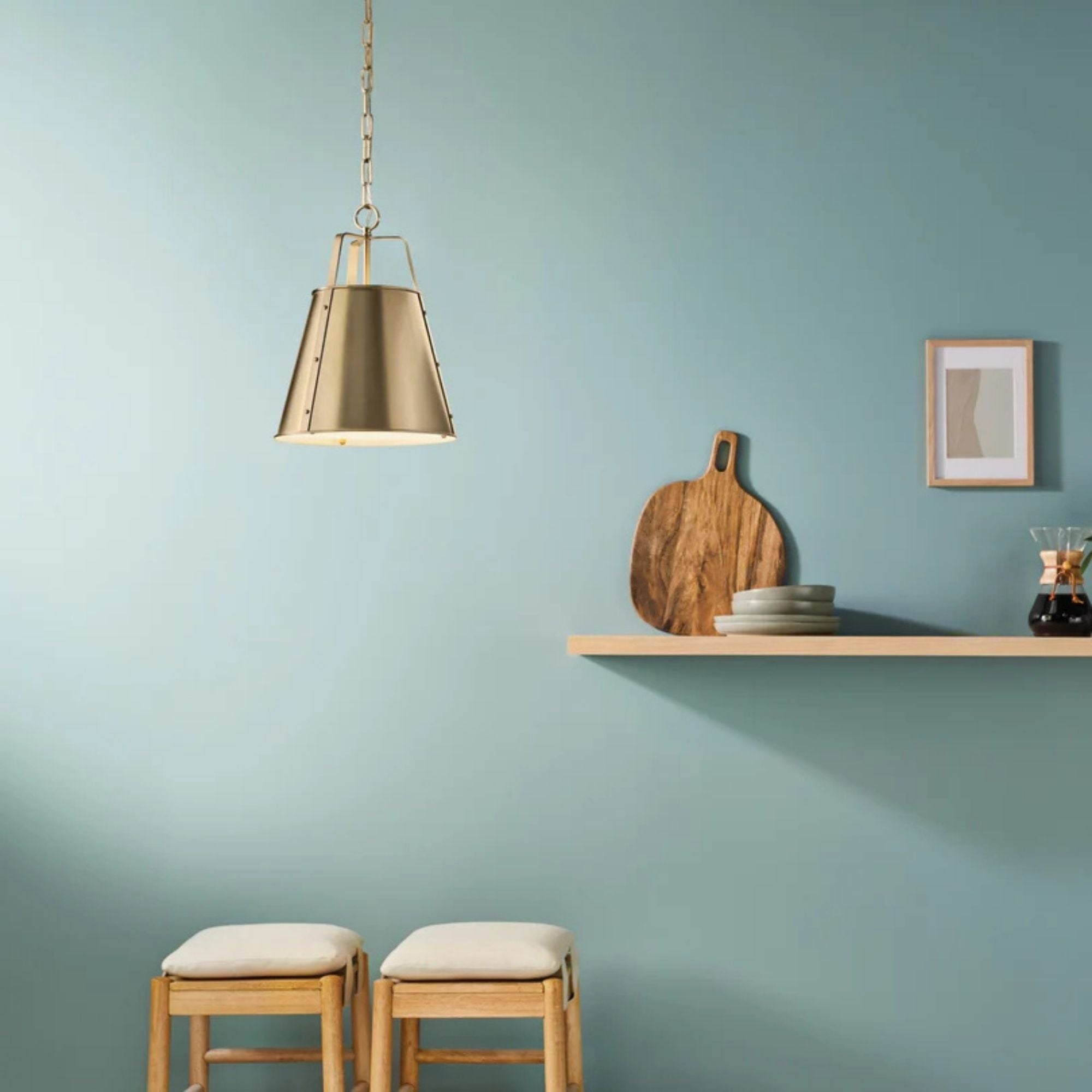 Etcher 13" Pendant, Champagne Bronze Finish